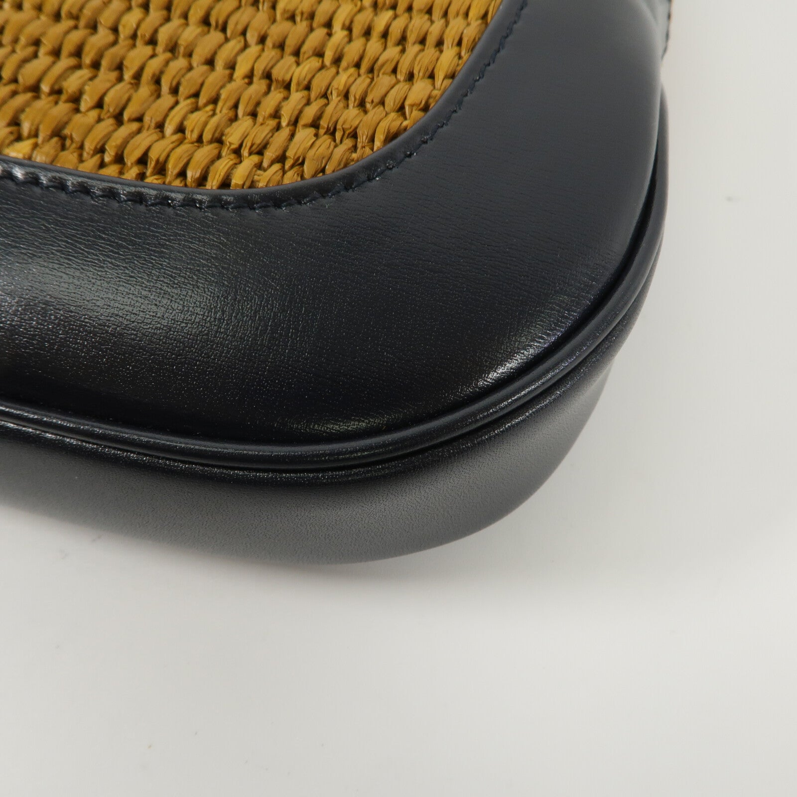 GUCCI Raffia/牛皮皮革Jackie 1961 Small肩背袋