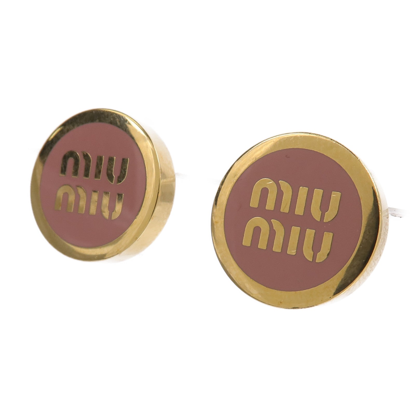 Miu Miu 金屬/琺瑯Enameled Metal Earrings耳環
