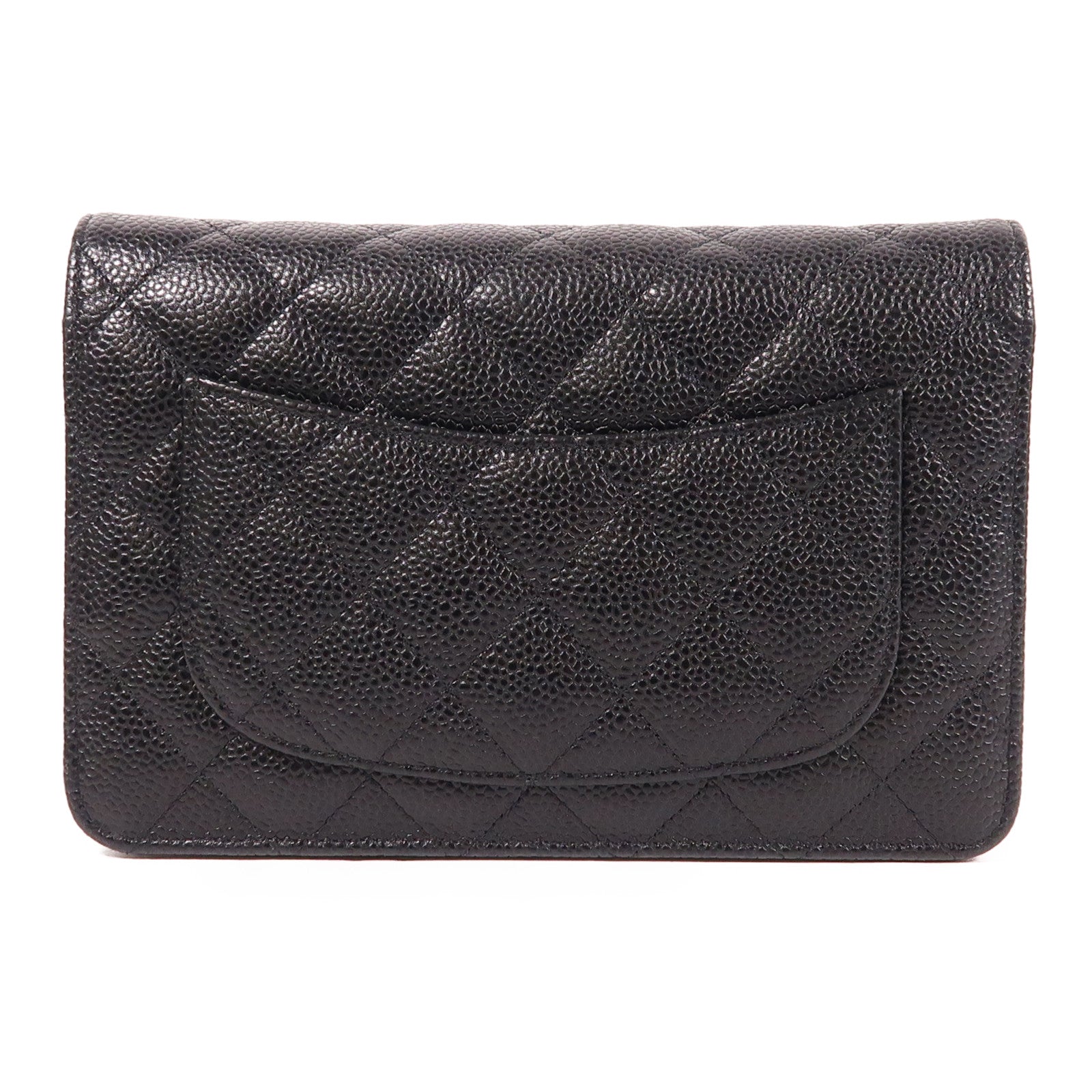 CHANEL 牛皮皮革WOC Wallet On Chain銀扣鏈帶肩背袋