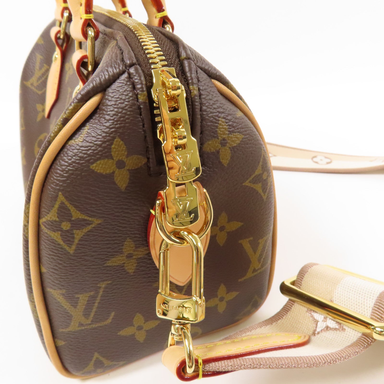 LOUIS VUITTON Monogram Speedy Bandouliere 20金扣手挽肩背兩用袋