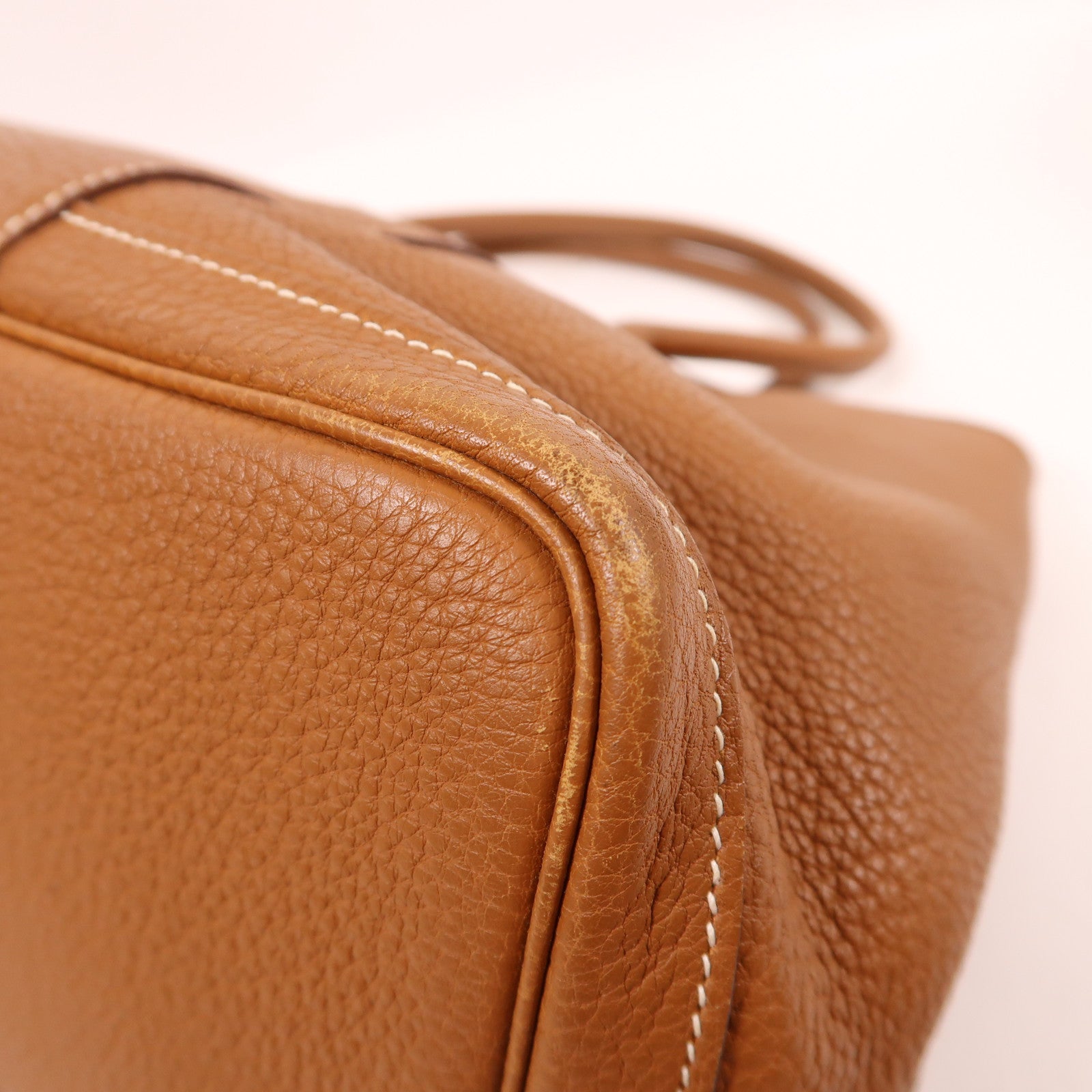 HERMES Negonda皮革Garden Party PM銀扣手挽袋