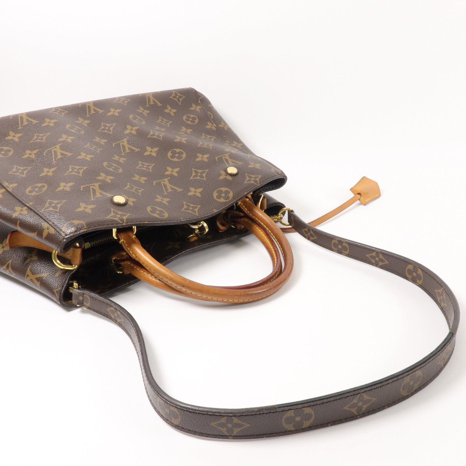 LOUIS VUITTON Monogram Montaigne MM手挽肩背兩用袋