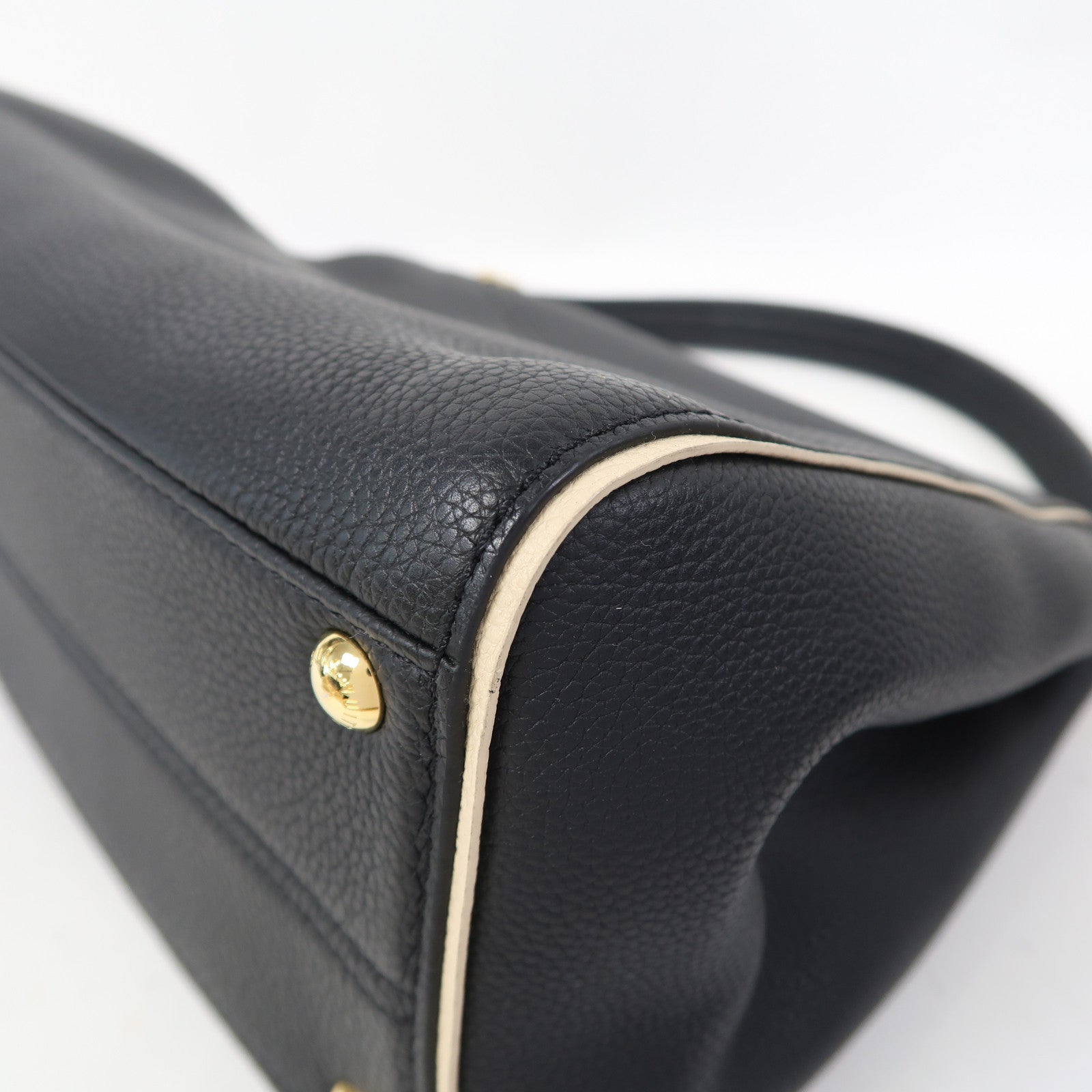 LOUIS VUITTON 【激減優惠】Monogram Double V金扣手挽肩背兩用袋黑色/啡色