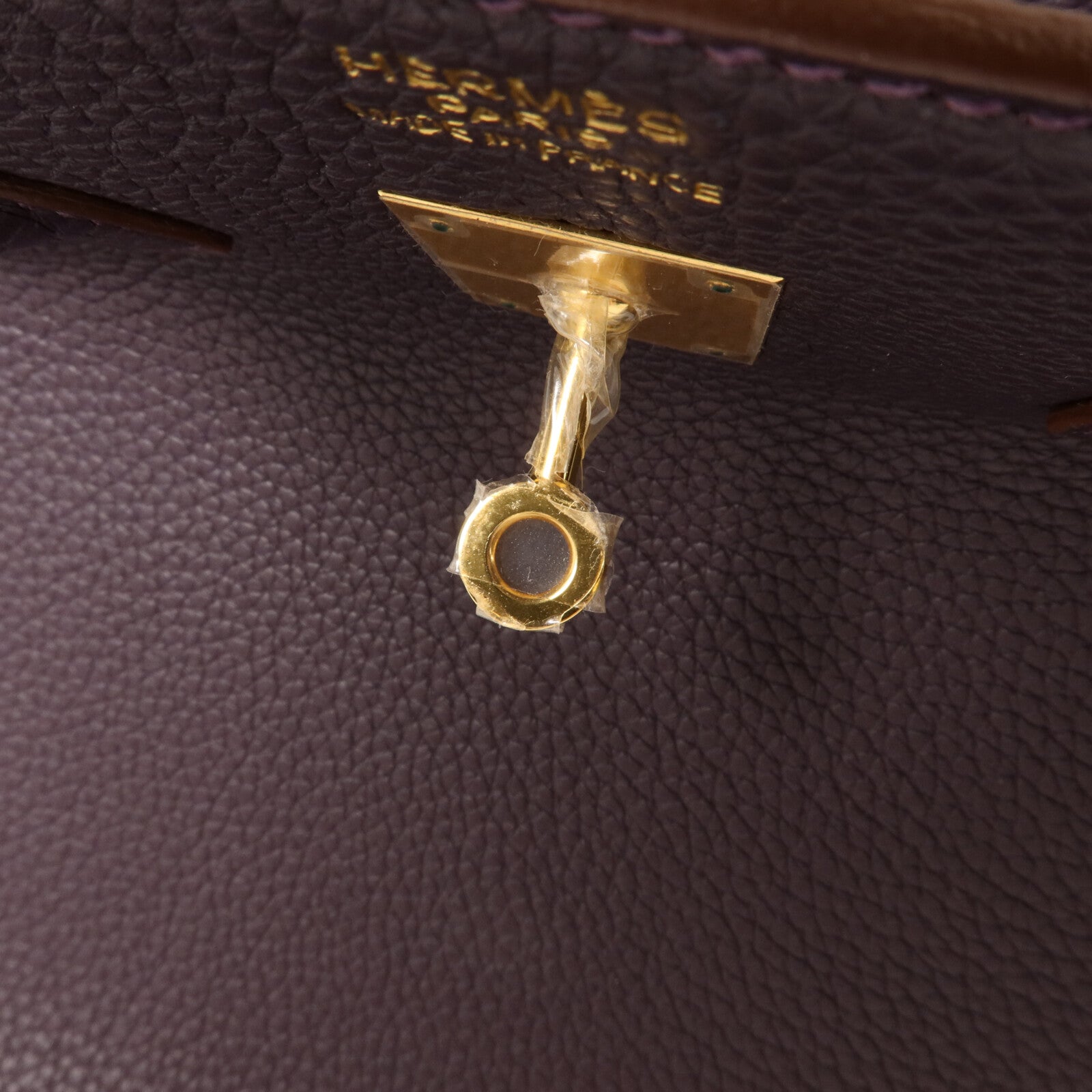 HERMES Togo皮革Birkin 35手挽袋Raisin