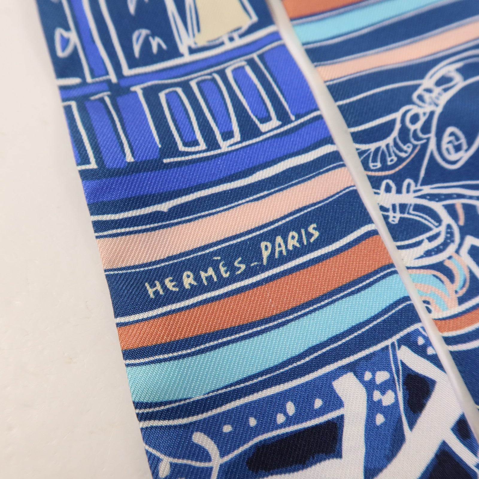 HERMES 絲質Twilly絲巾