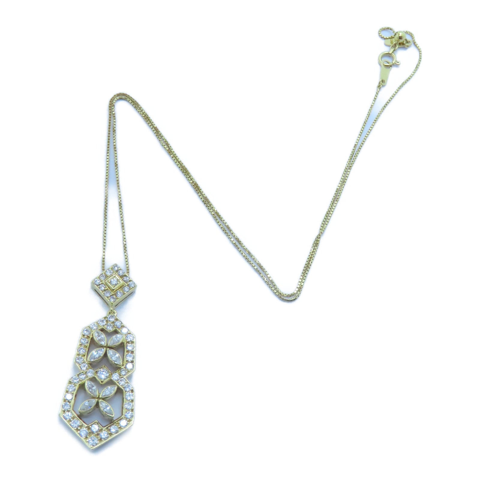 JEWELRY 18K黃金Diamond Necklace 2.86ct鑚石項鍊