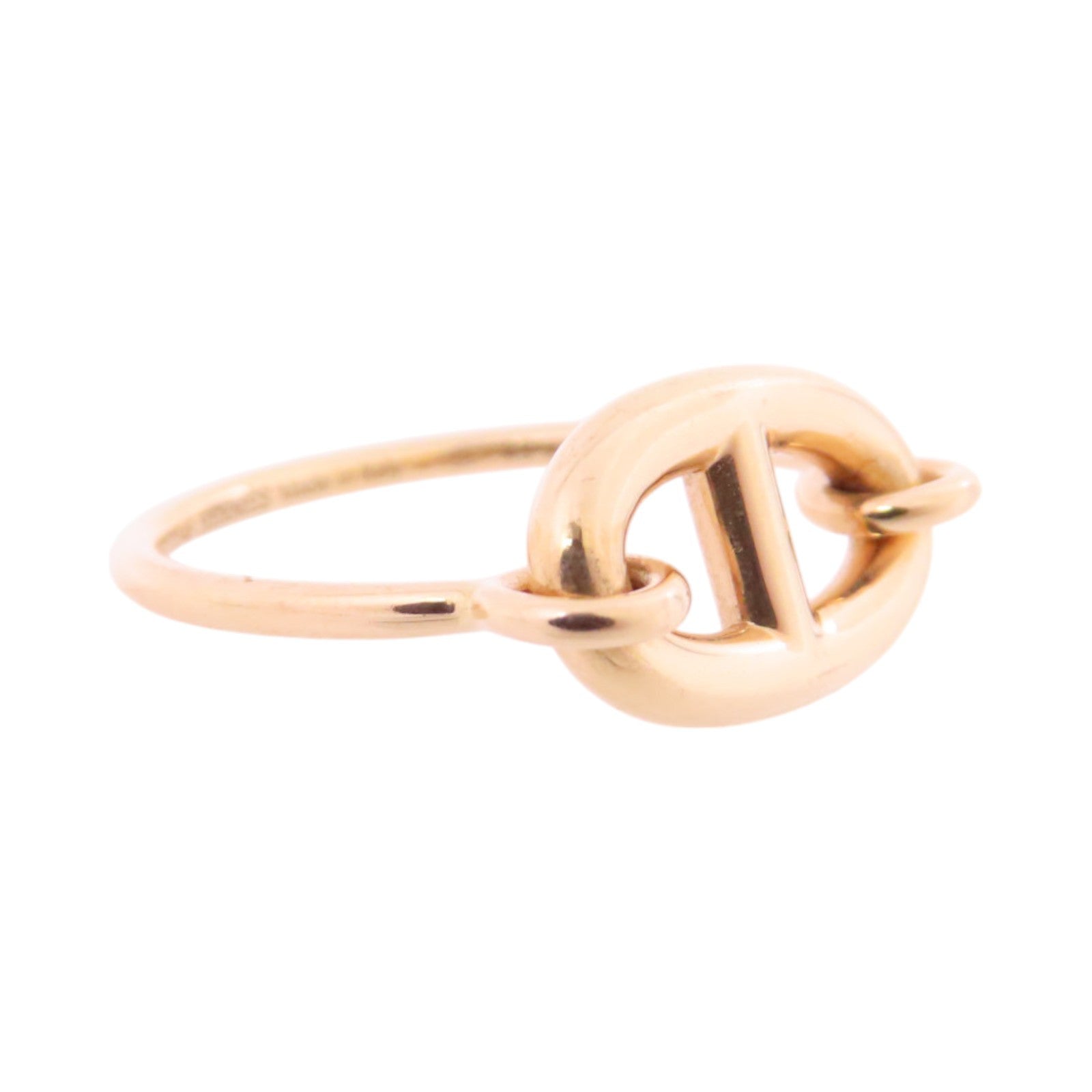 HERMES 18K玫瑰金Farandole Gold Ring戒指#49/US#5