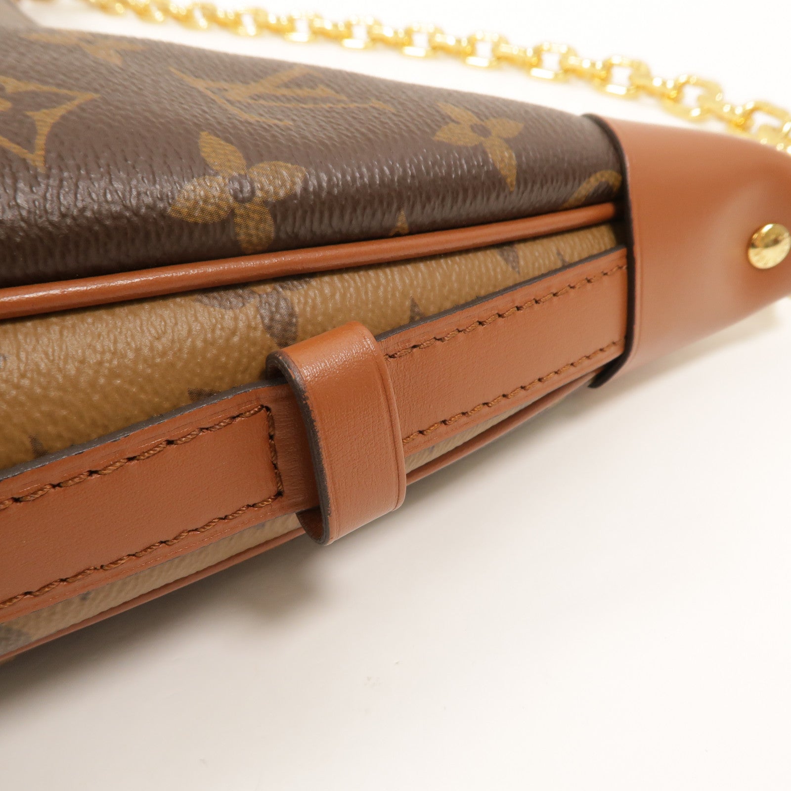 LOUIS VUITTON Monogram Reverse Loop Hobo手挽肩背兩用袋