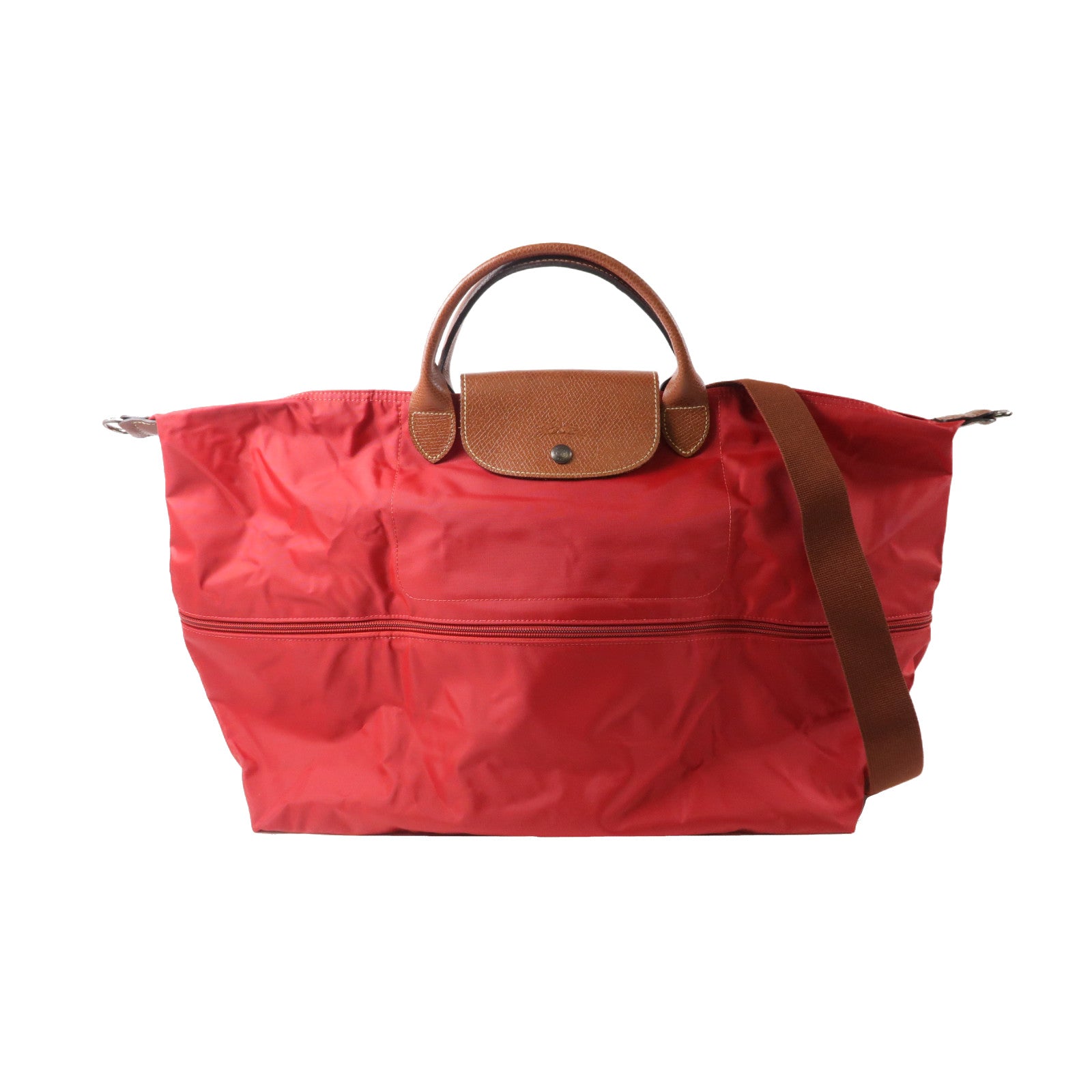 Longchamp 尼龍Shoulder Bag手挽肩背兩用袋紅色