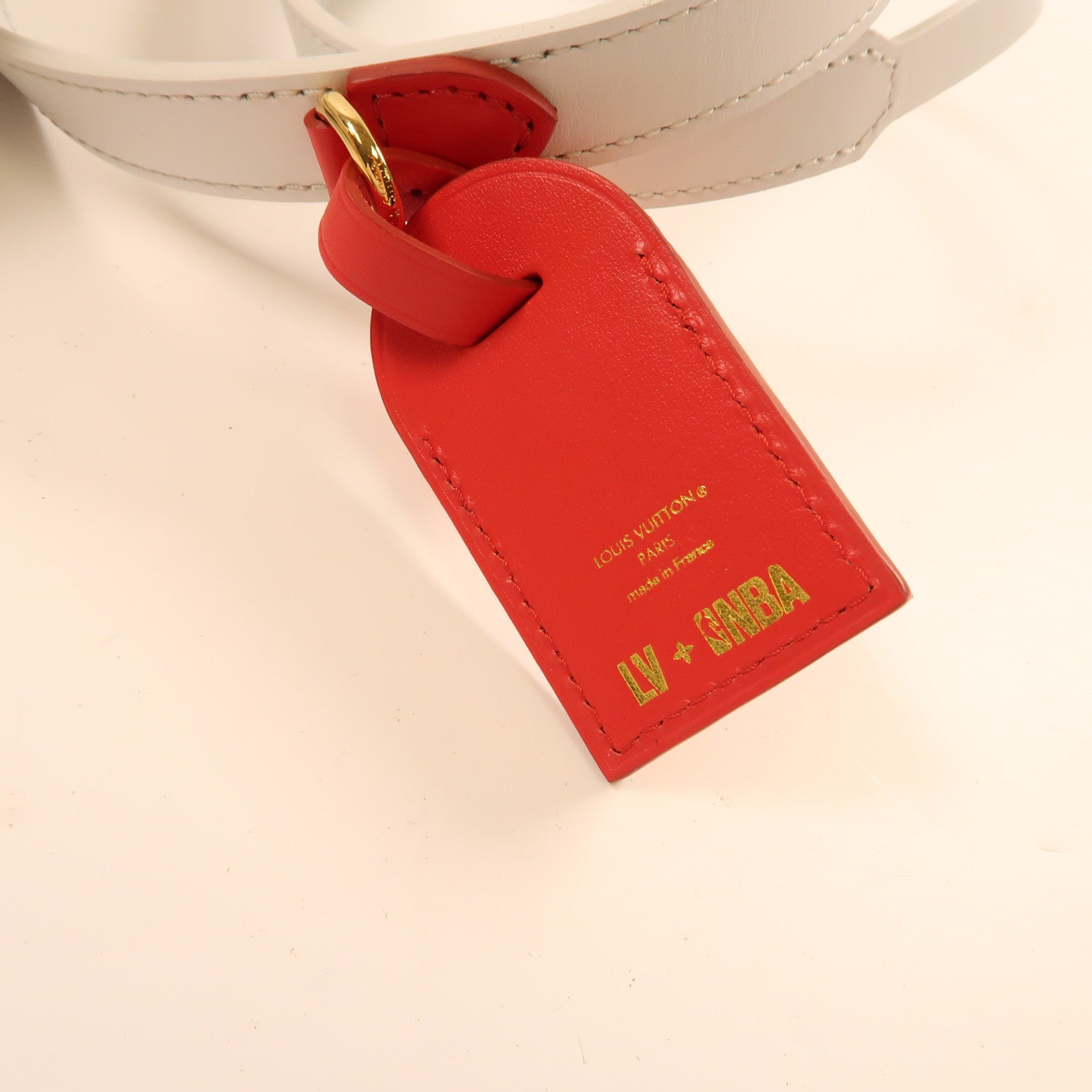 LOUIS VUITTON 【激減優惠】Monogram/皮革LV X NBA Soft Trunk金扣肩背袋啡色/白色