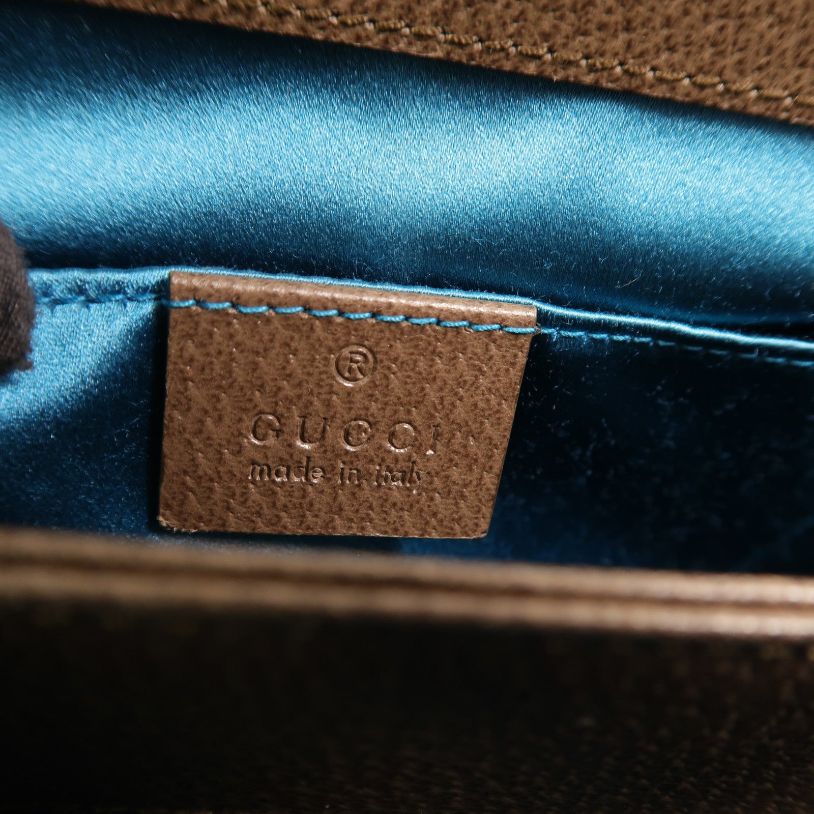 GUCCI 塗層帆布Ophidia GG Small鏈帶肩背袋