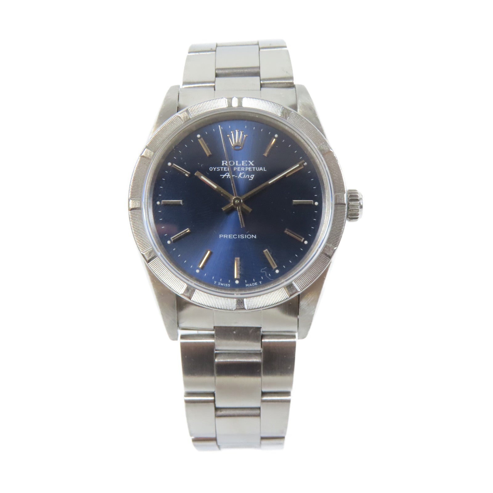 ROLEX Air King不鏽鋼手錶自動機芯藍色