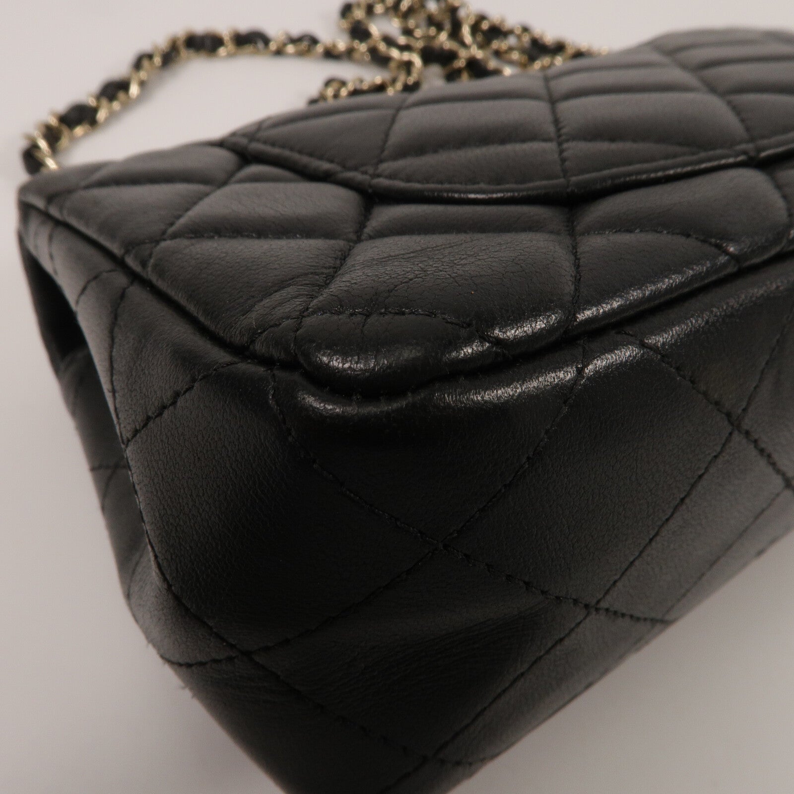 CHANEL 羊皮皮革Mini Classic 20鏈帶肩背袋