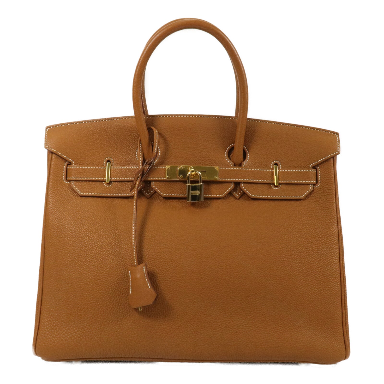 HERMES Togo皮革Birkin 35手挽袋Gold