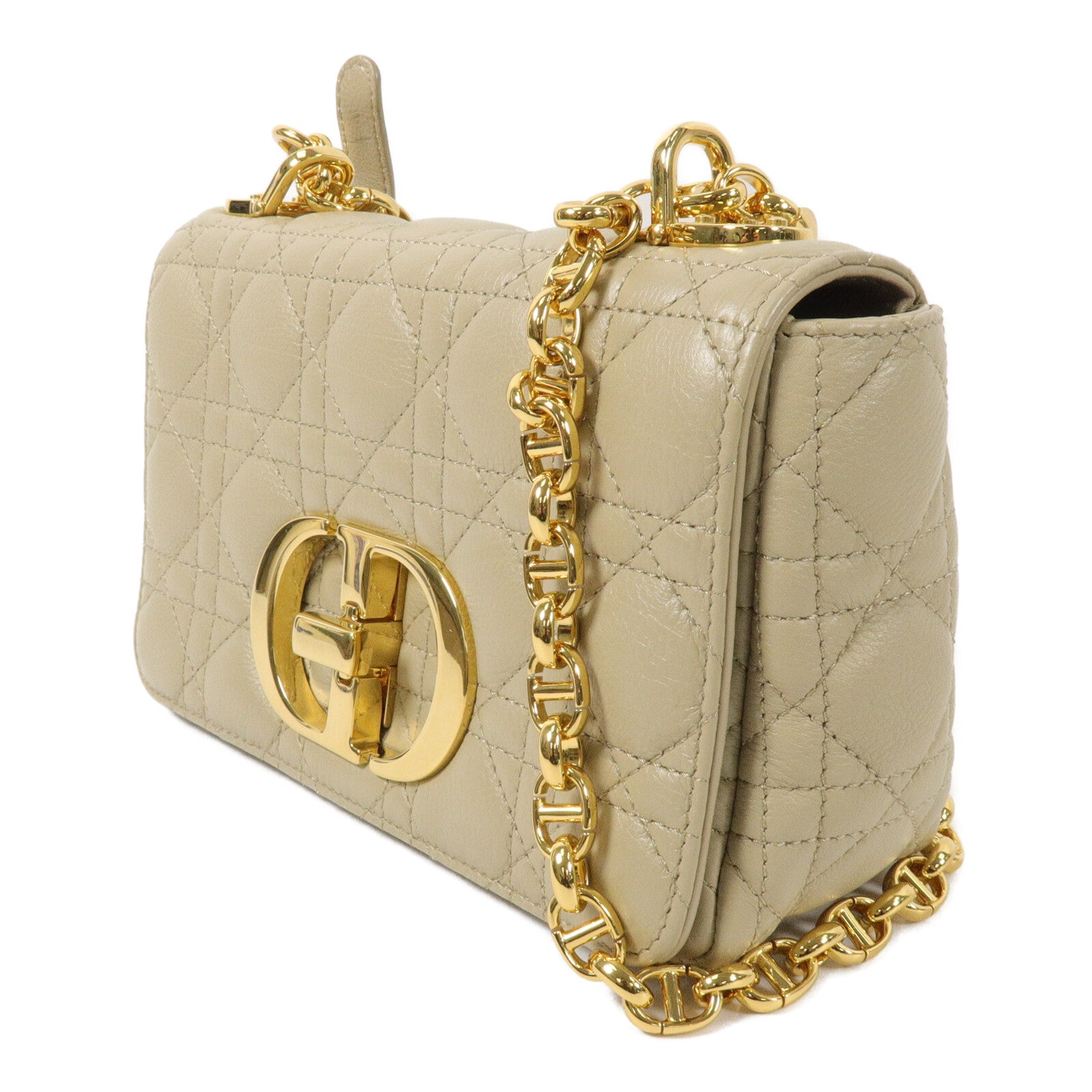 Dior 牛皮皮革Caro Small鏈帶肩背袋