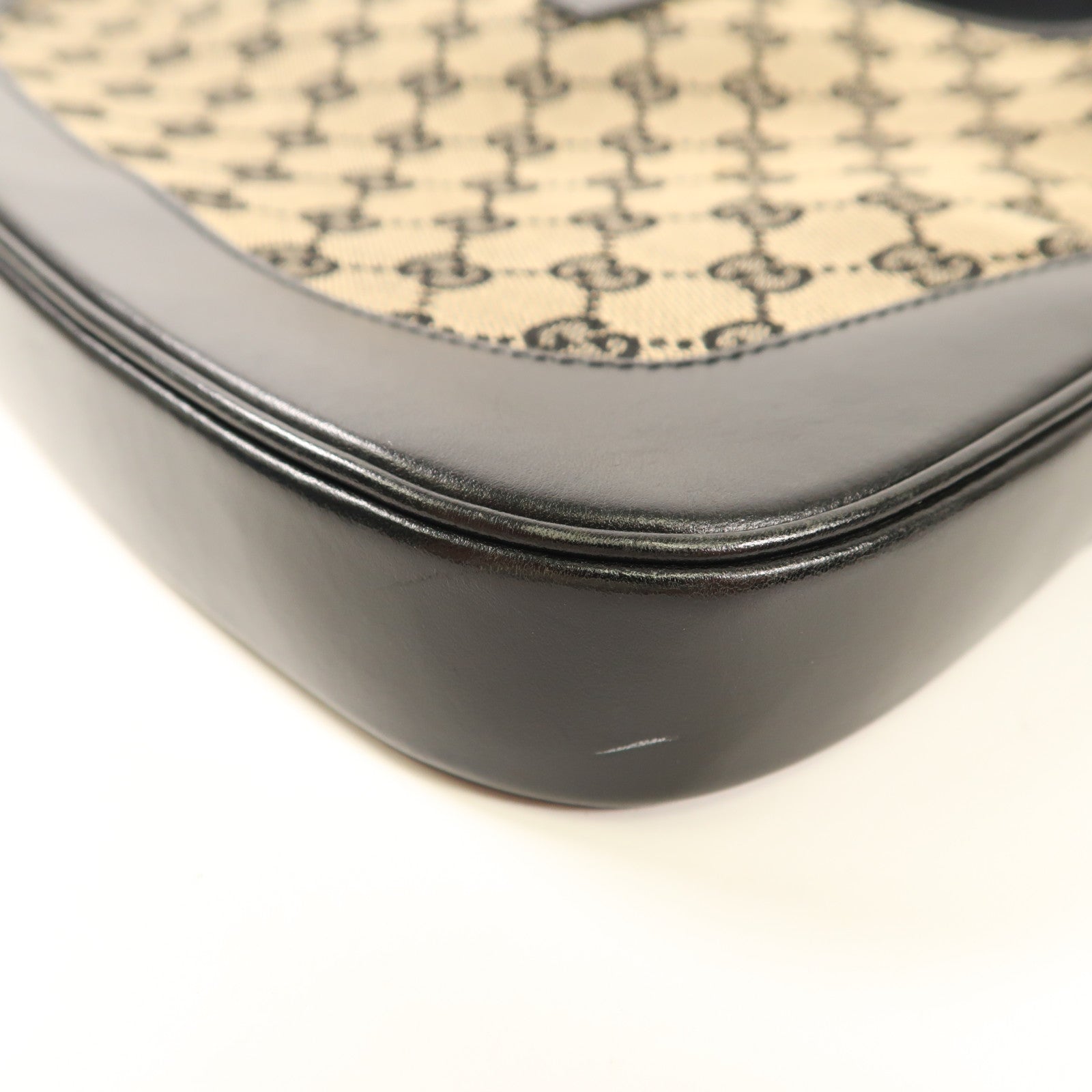 GUCCI 帆布Shoulder Bag金扣肩背袋