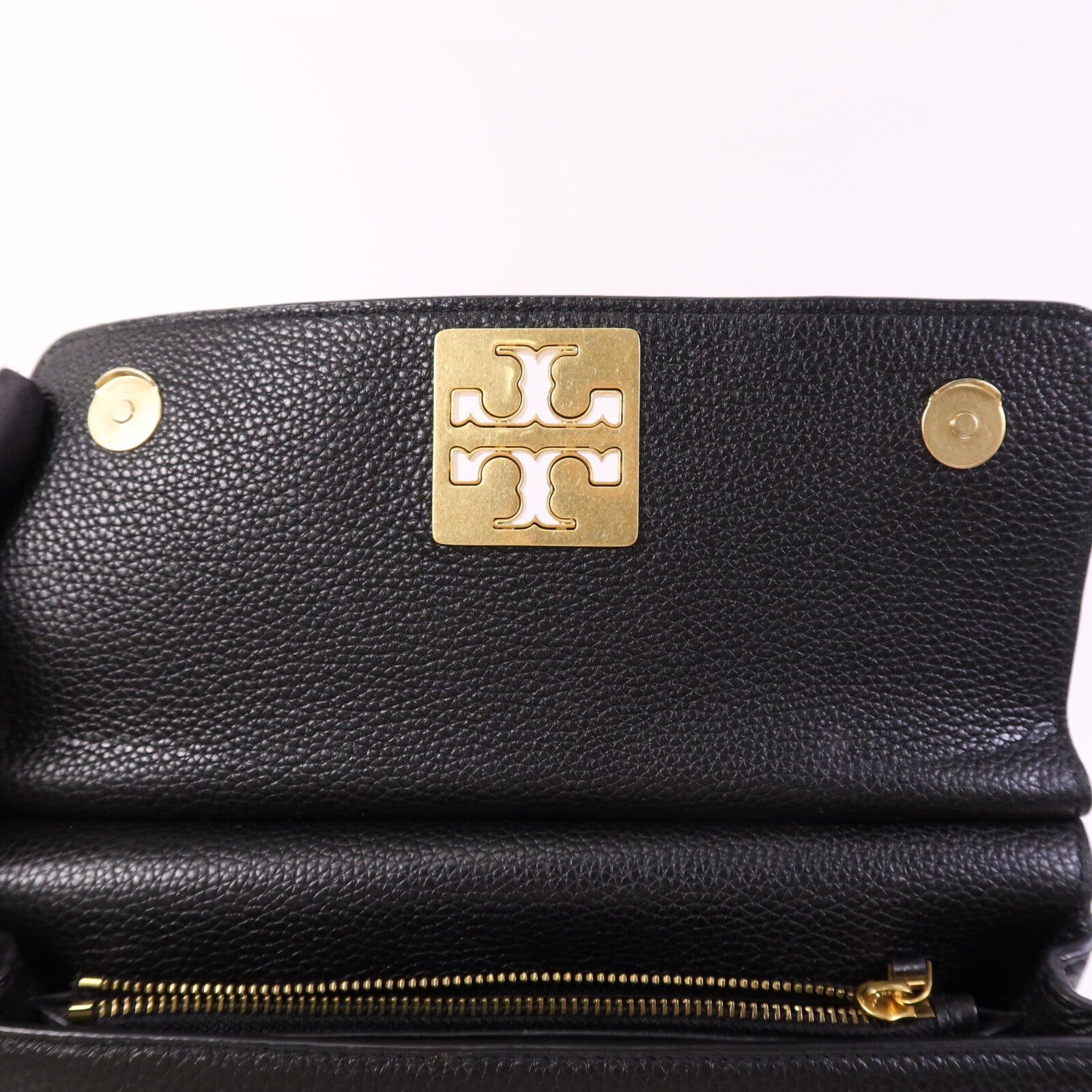Tory Burch 牛皮皮革Britten Hap金扣鏈帶肩背袋