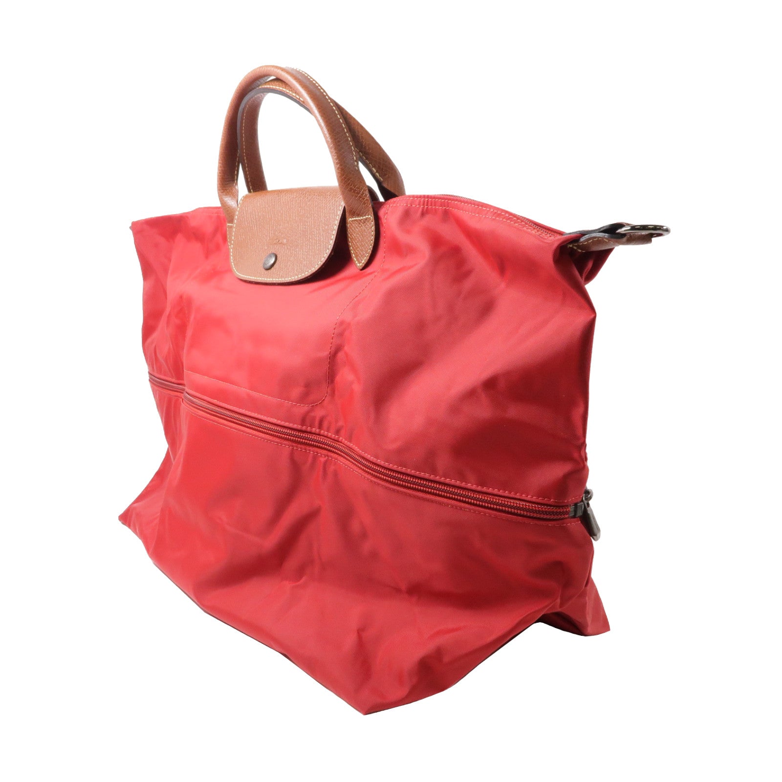 Longchamp 尼龍Shoulder Bag手挽肩背兩用袋紅色