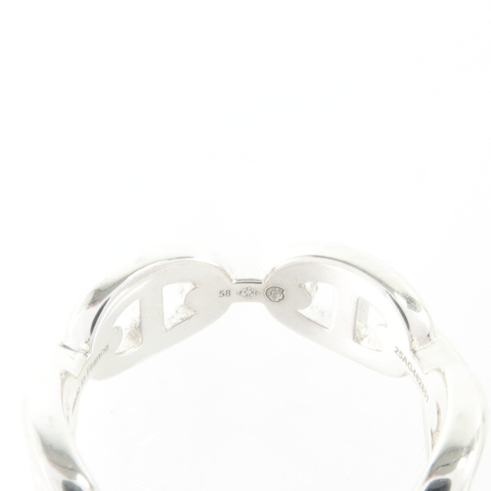HERMES 925純銀Chaine D'Ancre Ring戒指