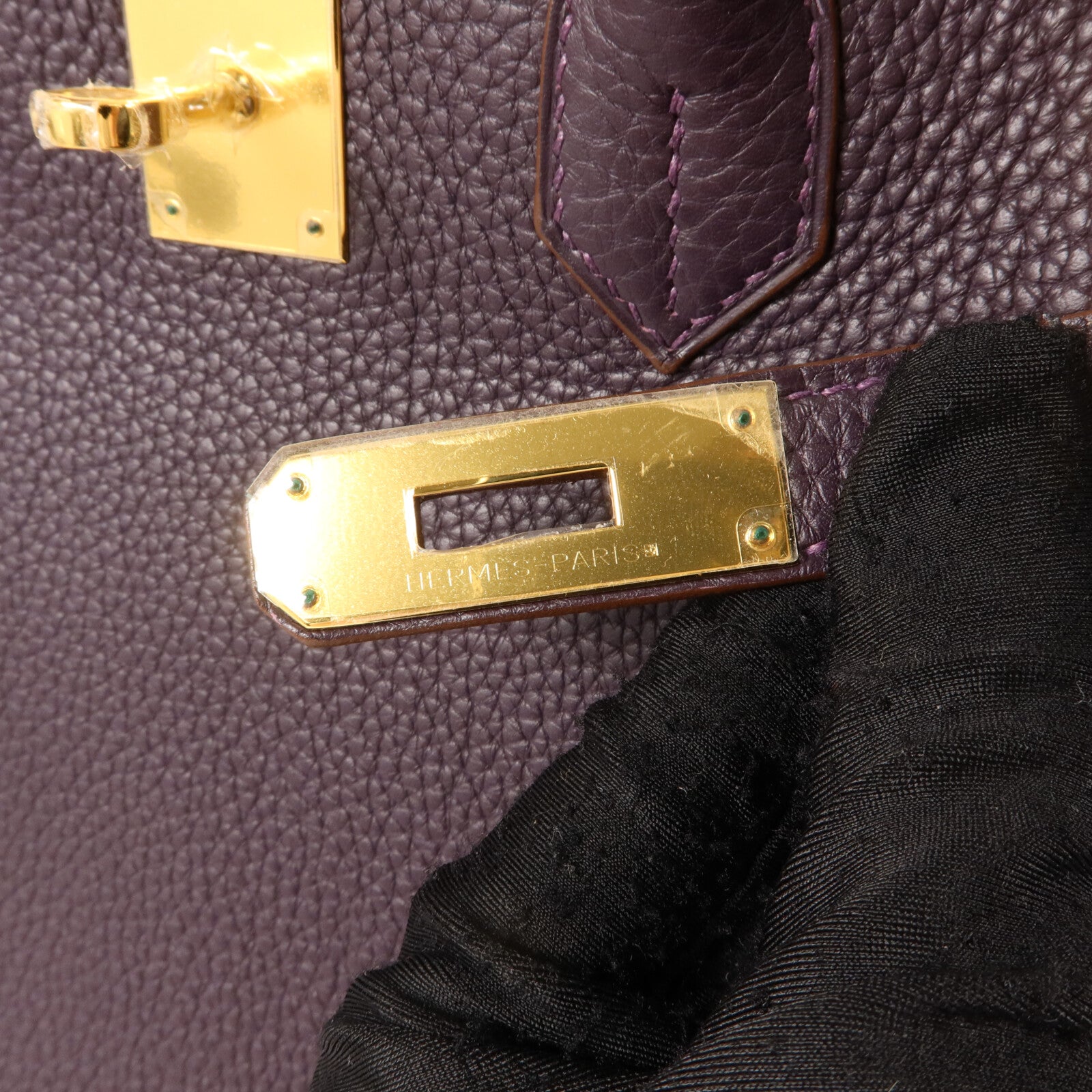 HERMES Togo皮革Birkin 35手挽袋Raisin