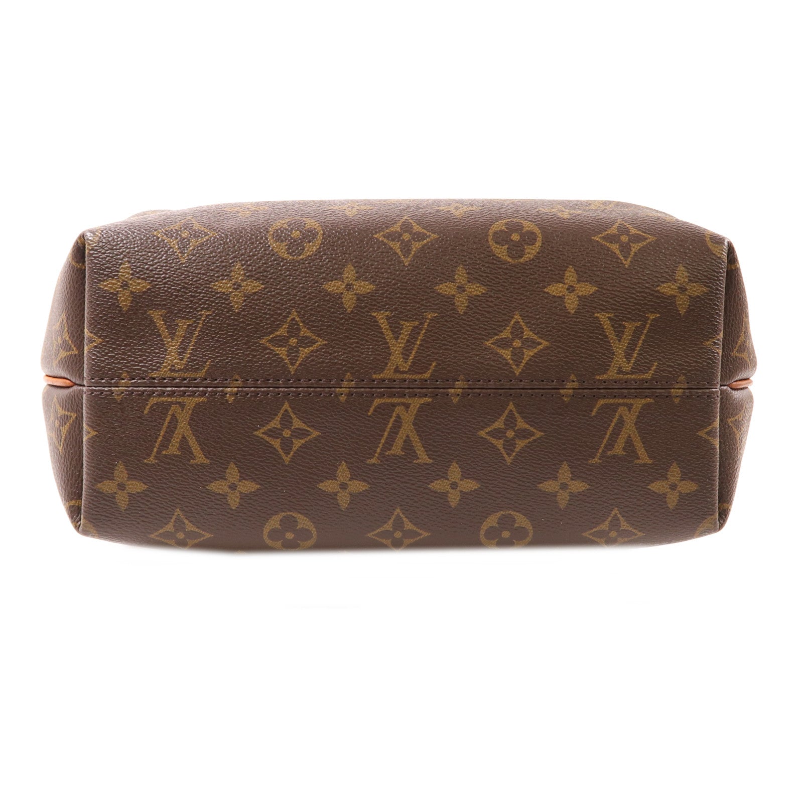 LOUIS VUITTON Monogram Turenne MM金扣手挽肩背兩用袋棕色