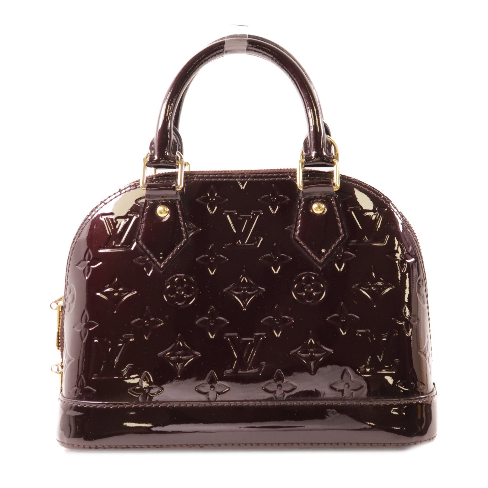 LOUIS VUITTON Vernis Alma BB金扣手挽肩背兩用袋