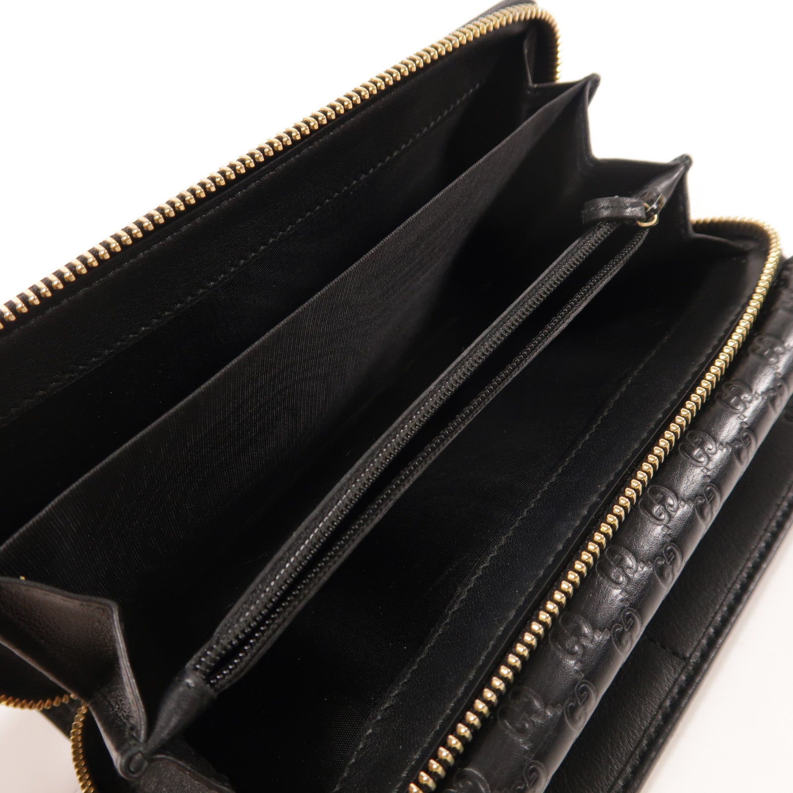 GUCCI 牛皮皮革Zipper Long Wallet金扣