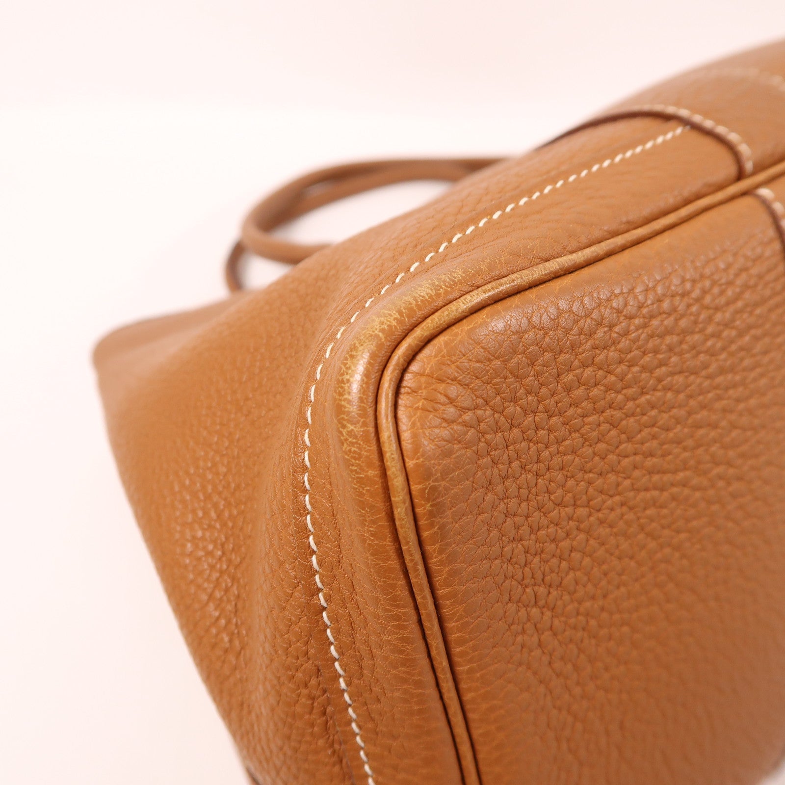 HERMES Negonda皮革Garden Party PM銀扣手挽袋