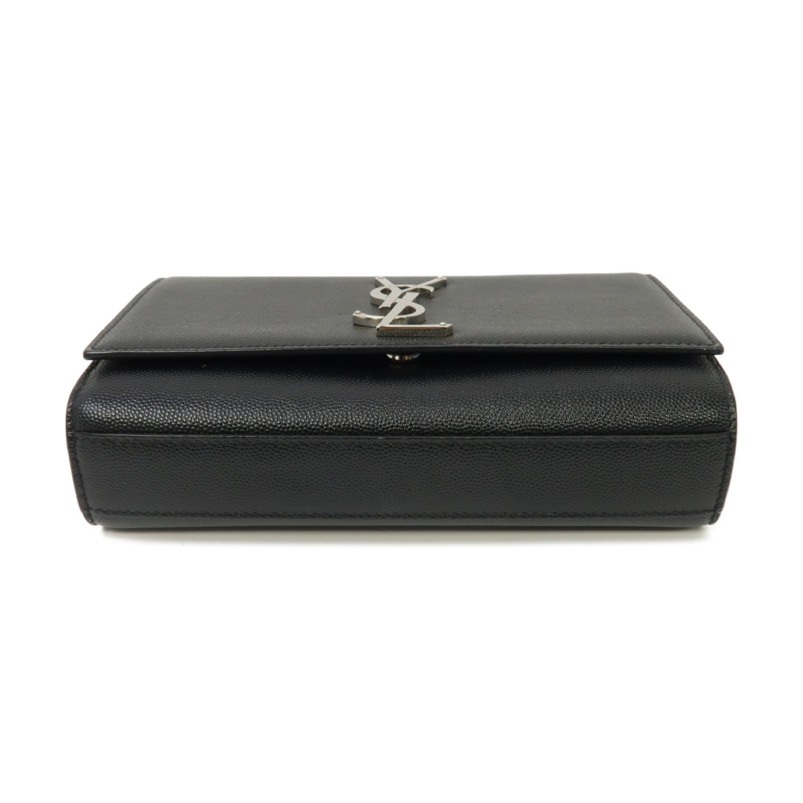 YVES SAINT LAURENT 牛皮皮革Kate Chain Shoulder Bag銀扣鏈帶肩背袋