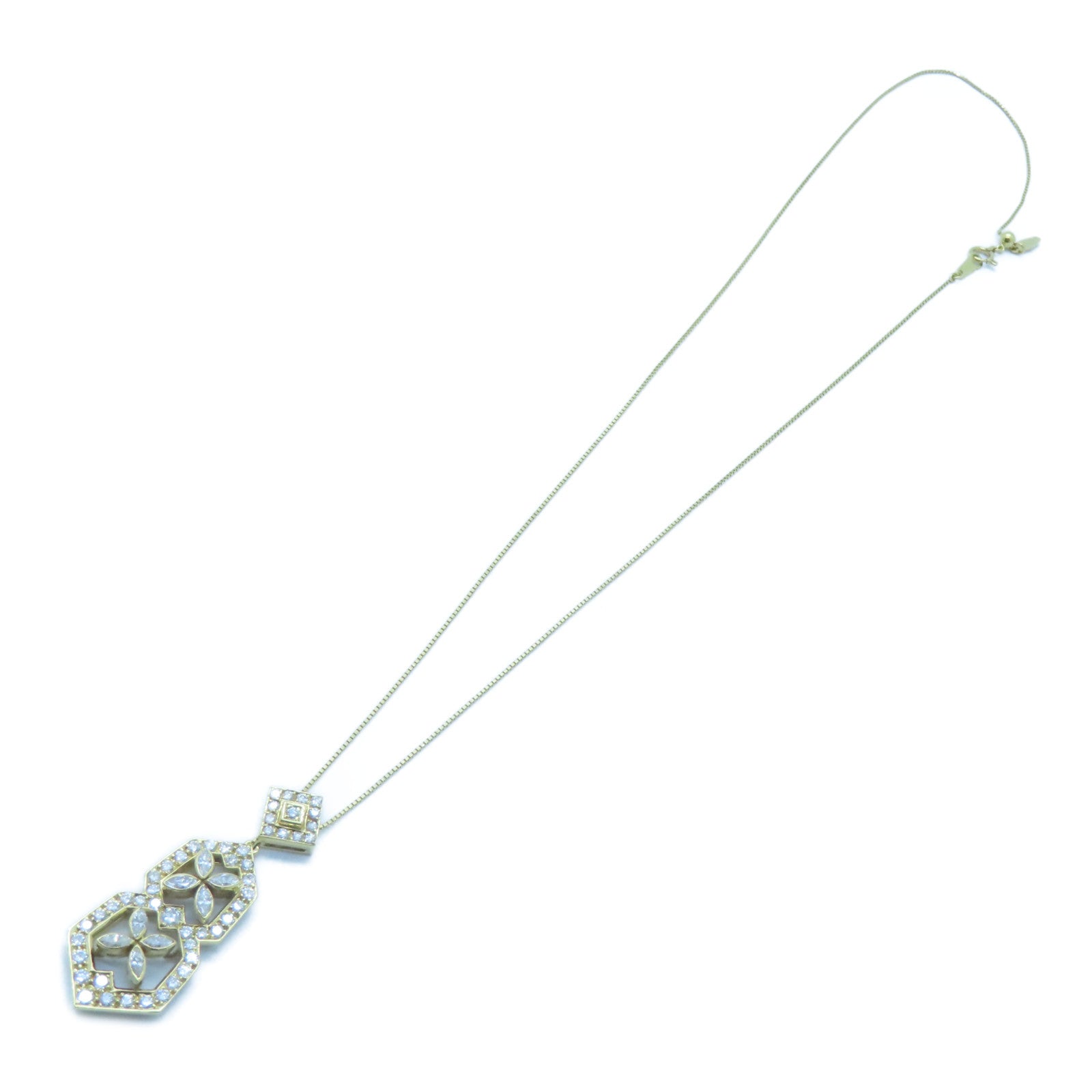 JEWELRY 18K黃金Diamond Necklace 2.86ct鑚石項鍊