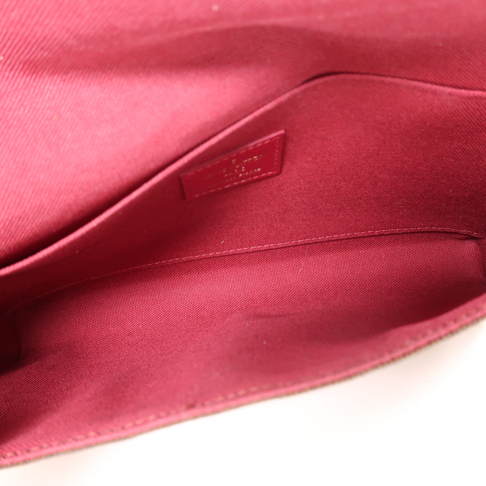 LOUIS VUITTON Monogram Pochette Felicie金扣鏈帶肩背袋棕色