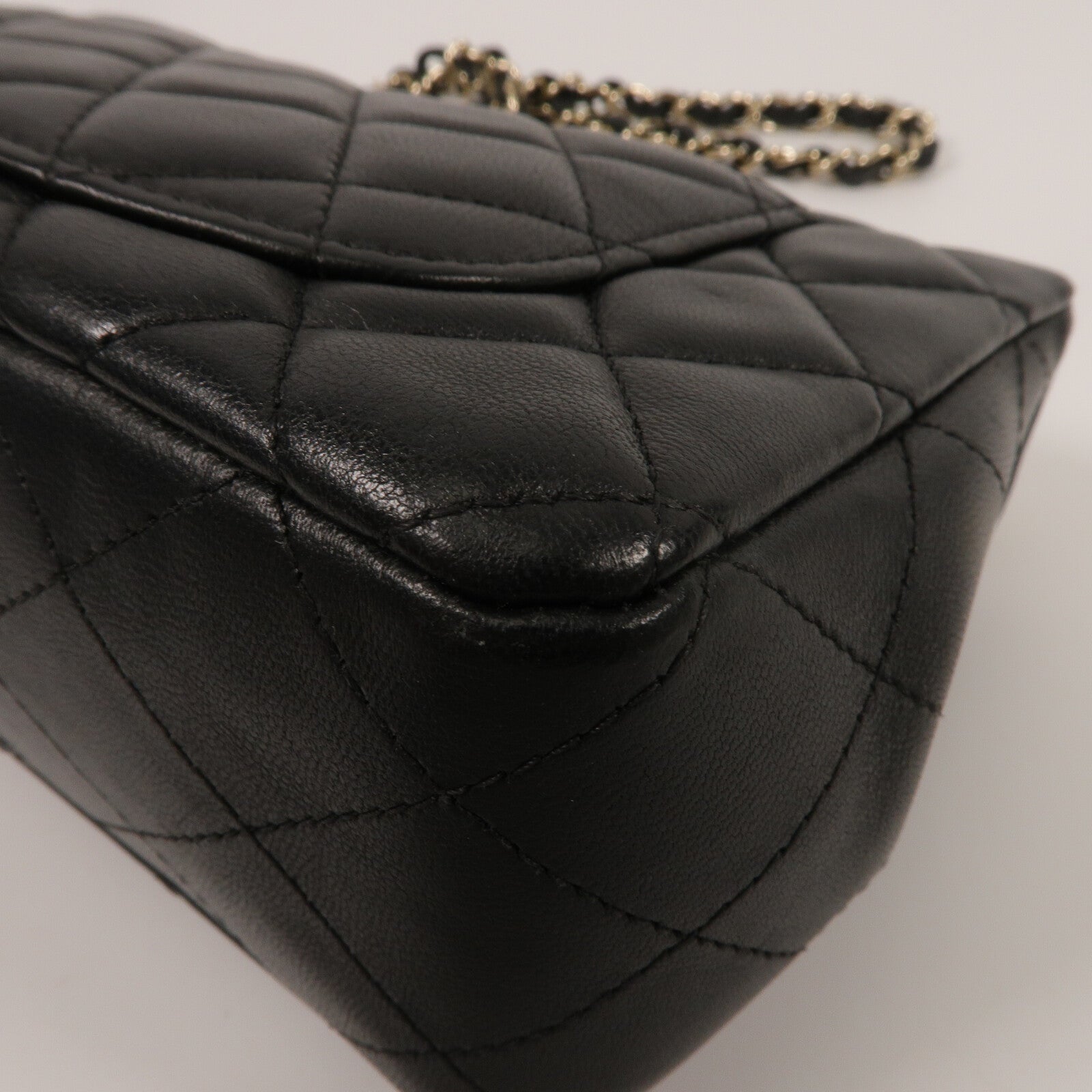 CHANEL 羊皮皮革Mini Classic 20鏈帶肩背袋