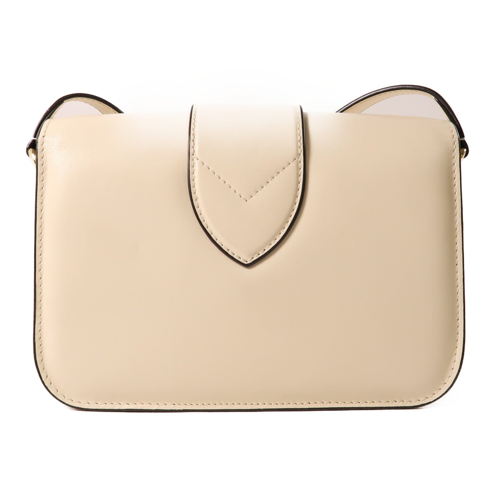 LOUIS VUITTON 牛皮皮革金扣Bolsa LV Pont 9肩背袋米色
