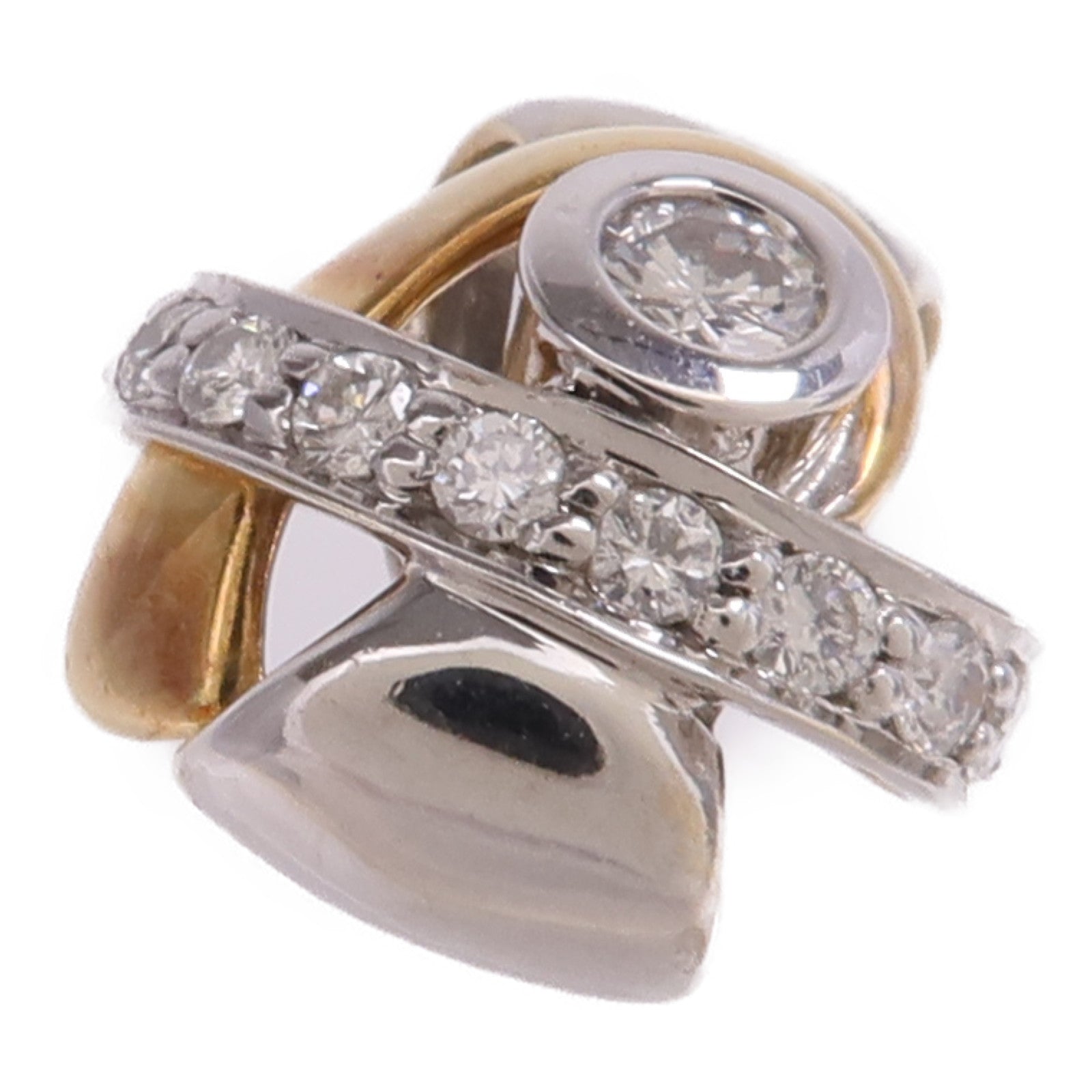 JEWELRY 18K黃金/白金Diamond Pendant Top鑽石吊墜