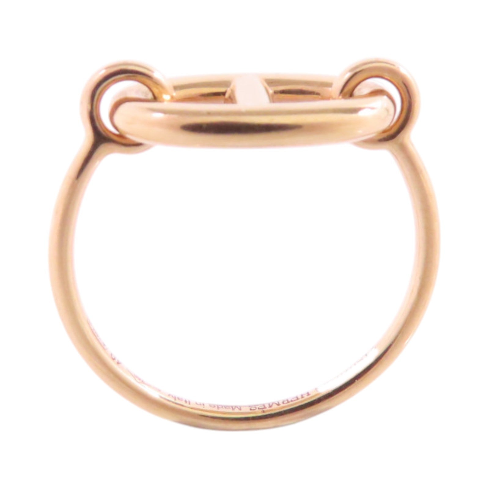 HERMES 18K玫瑰金Farandole Gold Ring戒指#49/US#5