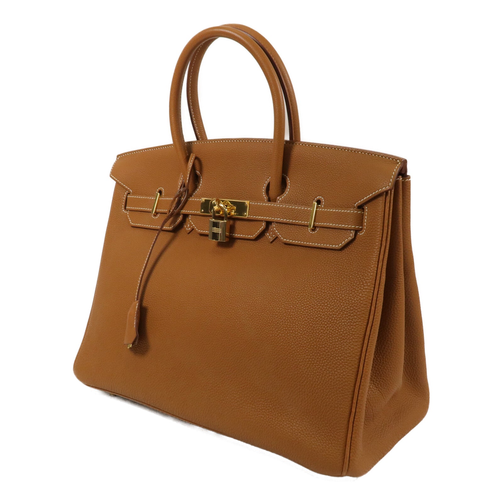 HERMES Togo皮革Birkin 35手挽袋Gold