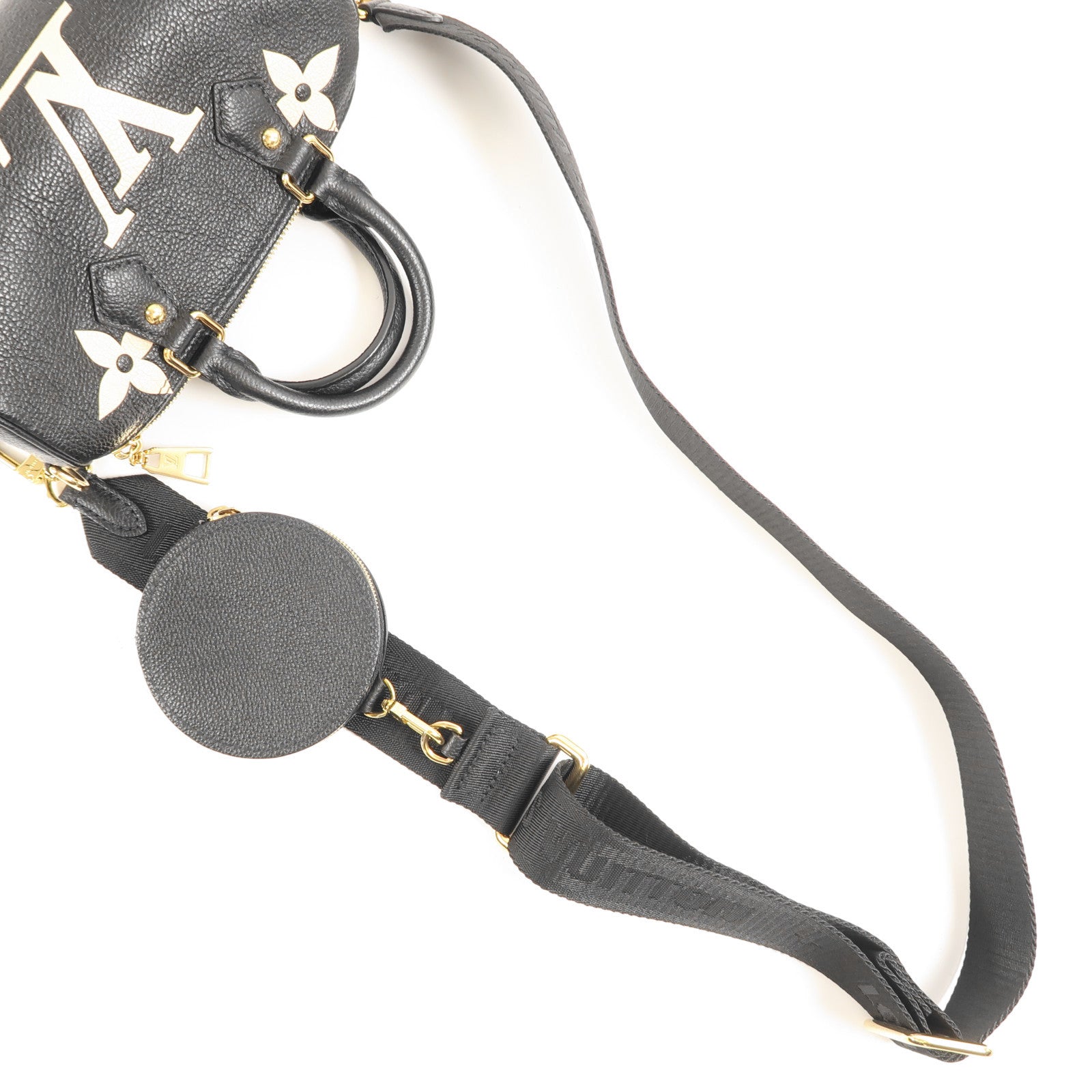 LOUIS VUITTON 【激減優惠】Monogram Empreinte Papillon BB金扣手挽肩背兩用袋