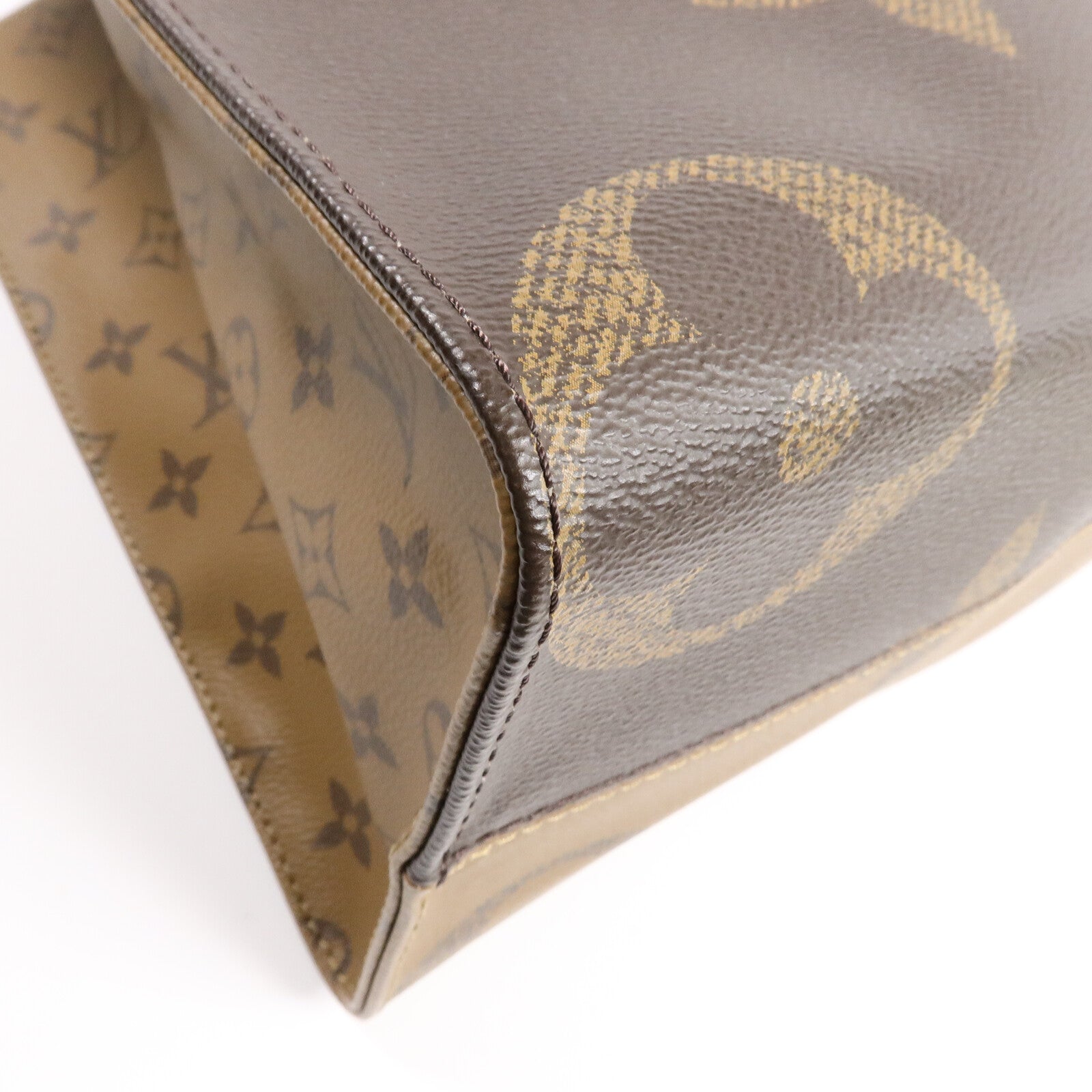 LOUIS VUITTON Monogram Giant On The Go MM金扣手挽肩背兩用袋