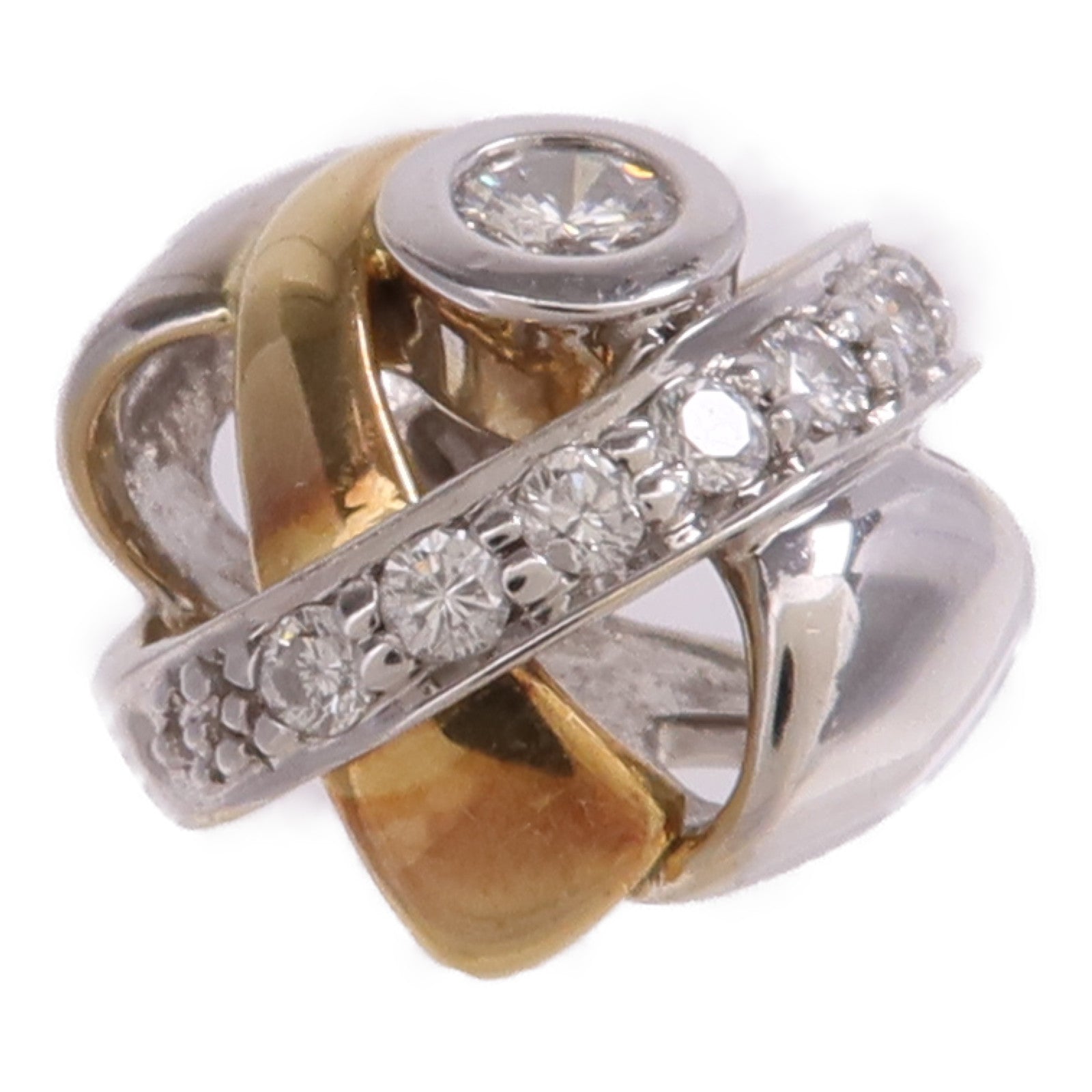 JEWELRY 18K黃金/白金Diamond Pendant Top鑽石吊墜