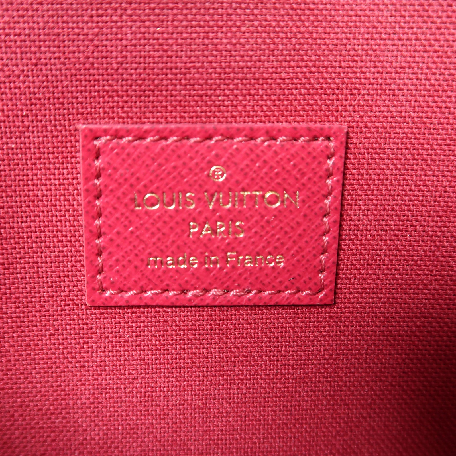 LOUIS VUITTON Monogram Pochette Felicie金扣鏈帶肩背袋棕色