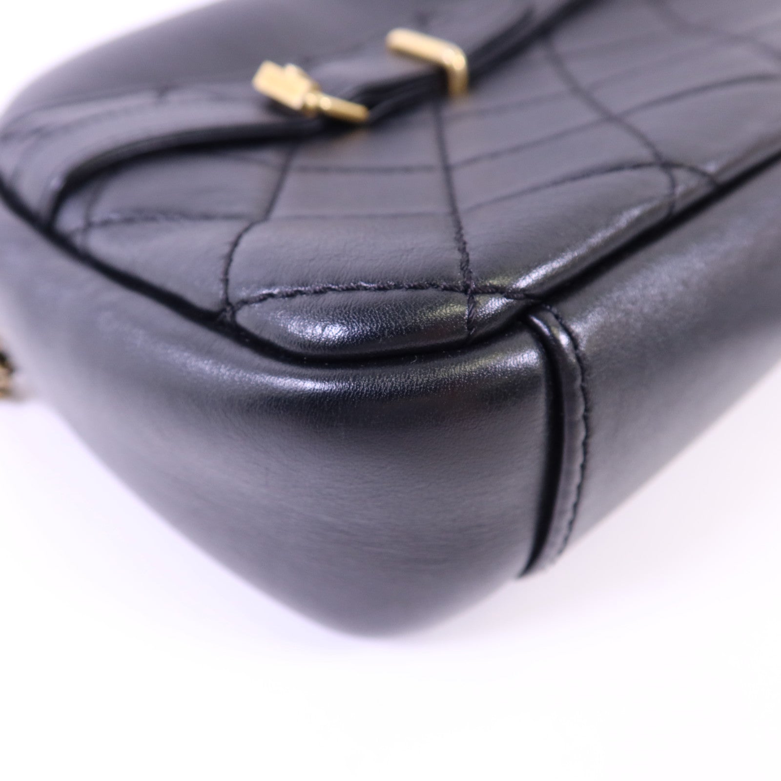 CHANEL 牛皮皮革Shoulder Bag金扣肩背袋