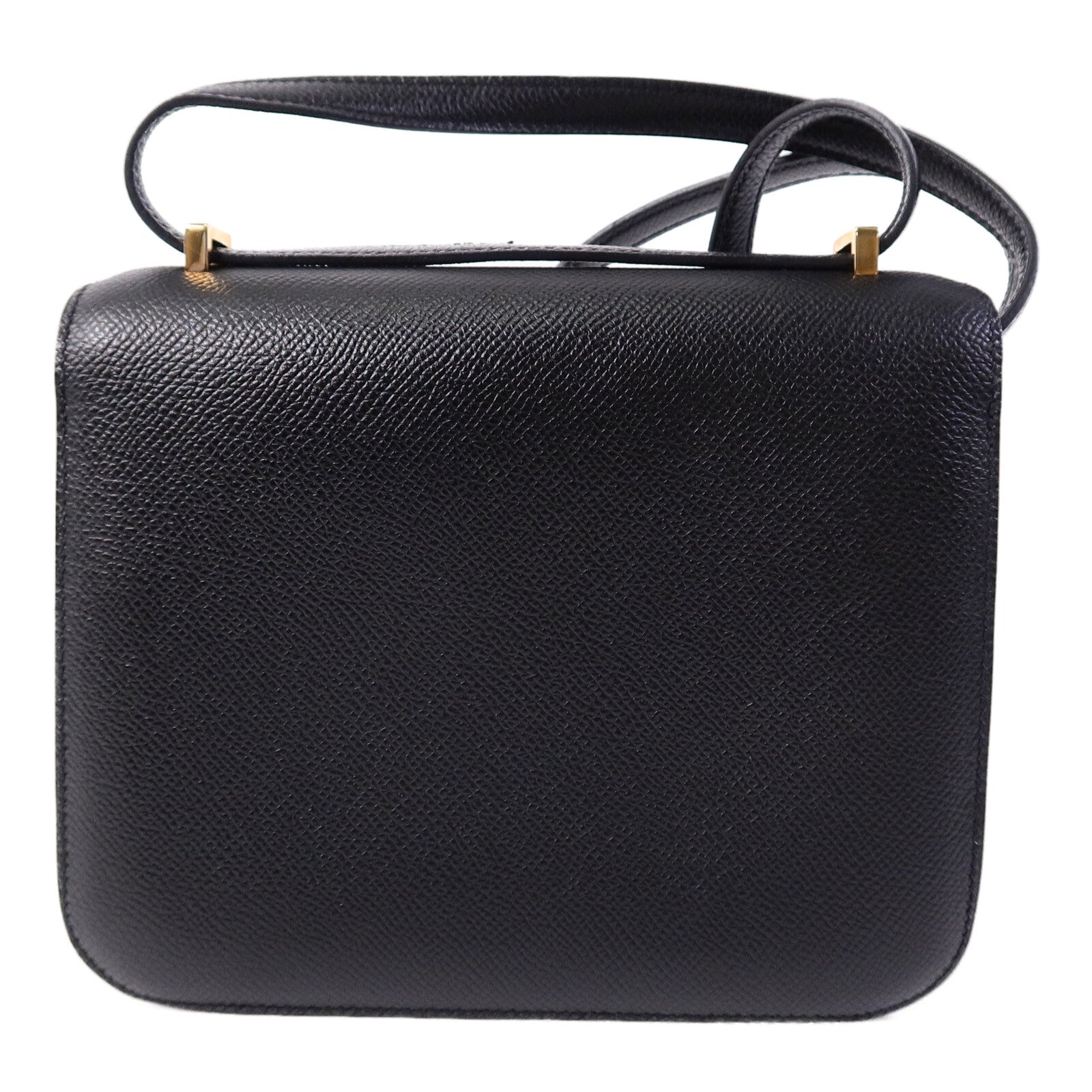 HERMES Epsom皮革Constance Mini肩背袋Noir