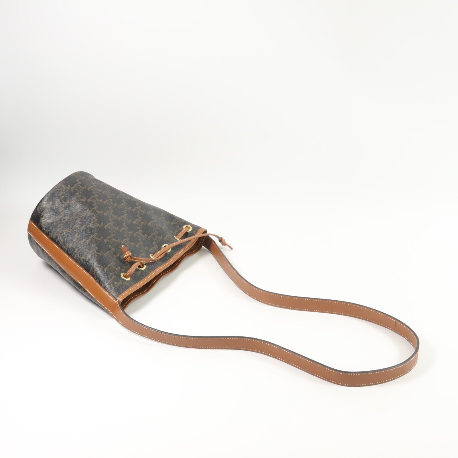 CELINE 塗層帆布Small Drawstring Bag肩背袋