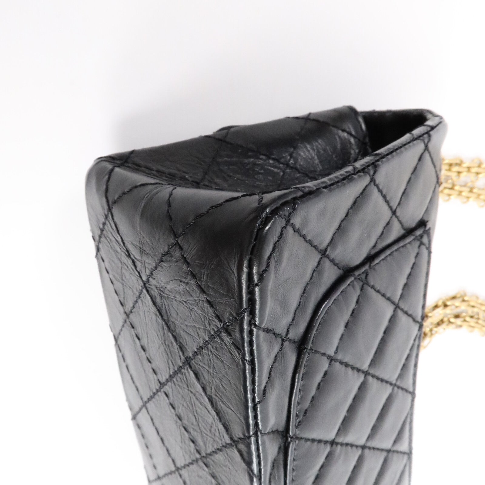 CHANEL 牛皮皮革2.55 Mini鏈帶肩背袋