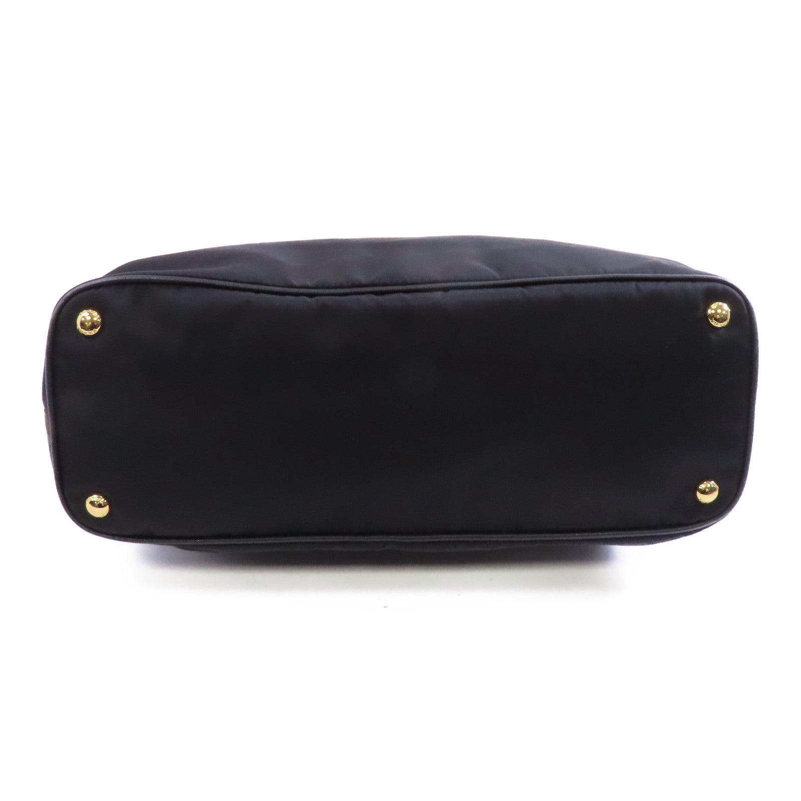 PRADA 尼龍Shoulder Bag金扣肩背袋黑色