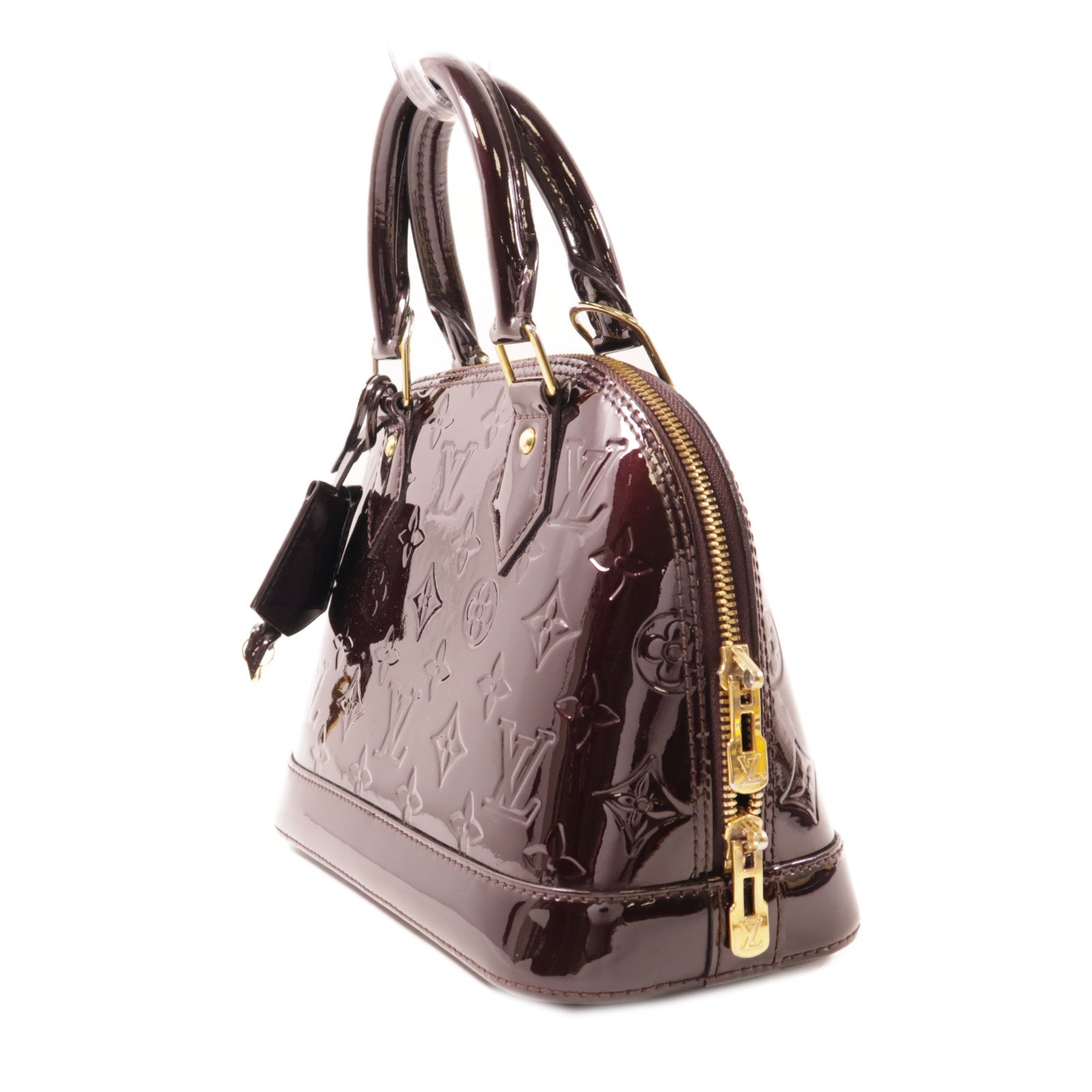 LOUIS VUITTON Vernis Alma BB金扣手挽肩背兩用袋