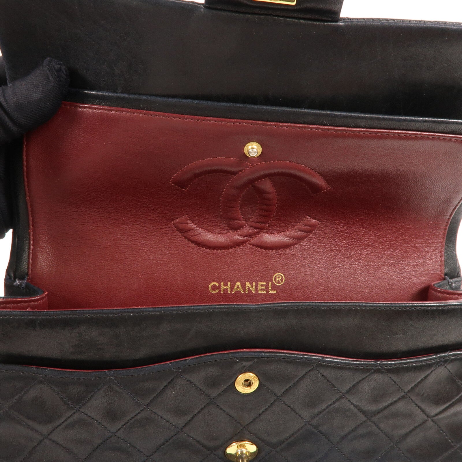 CHANEL 牛皮皮革Vintage Shoulder Bag鏈帶肩背袋