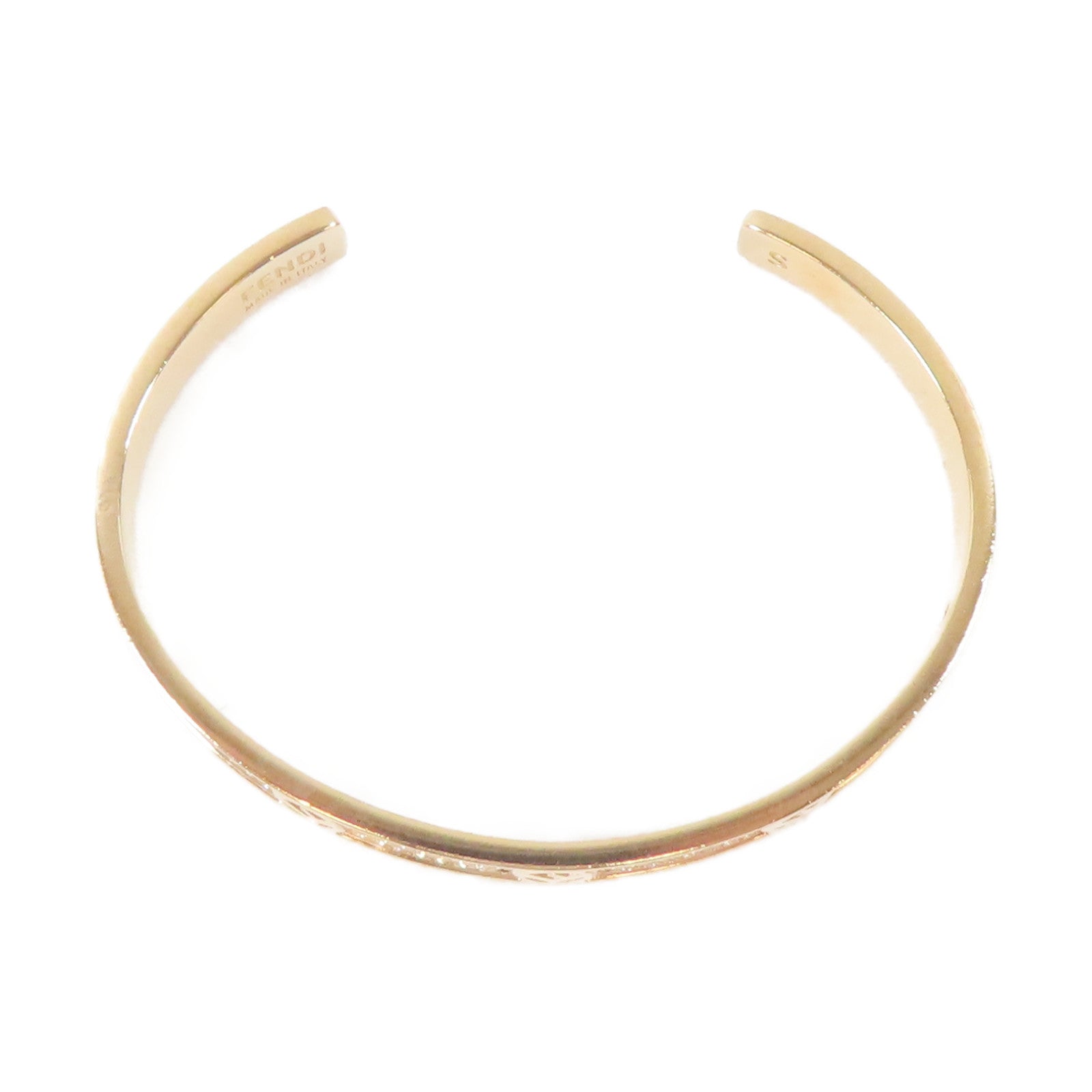 FENDI 金屬Bangle手鐲金色#15.5cm