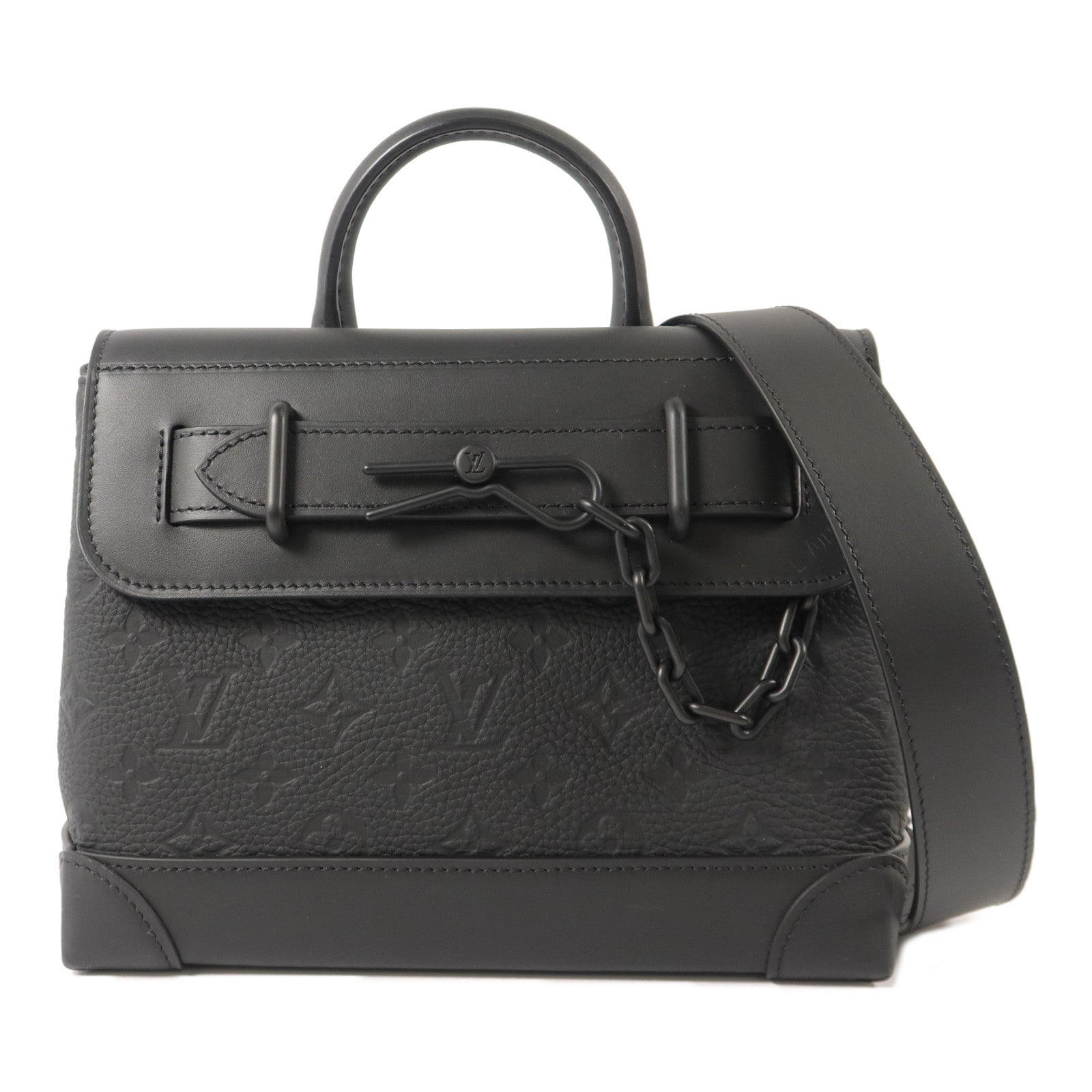 LOUIS VUITTON 【激減優惠】Monogram Taurillon Steamer PM手挽肩背兩用袋