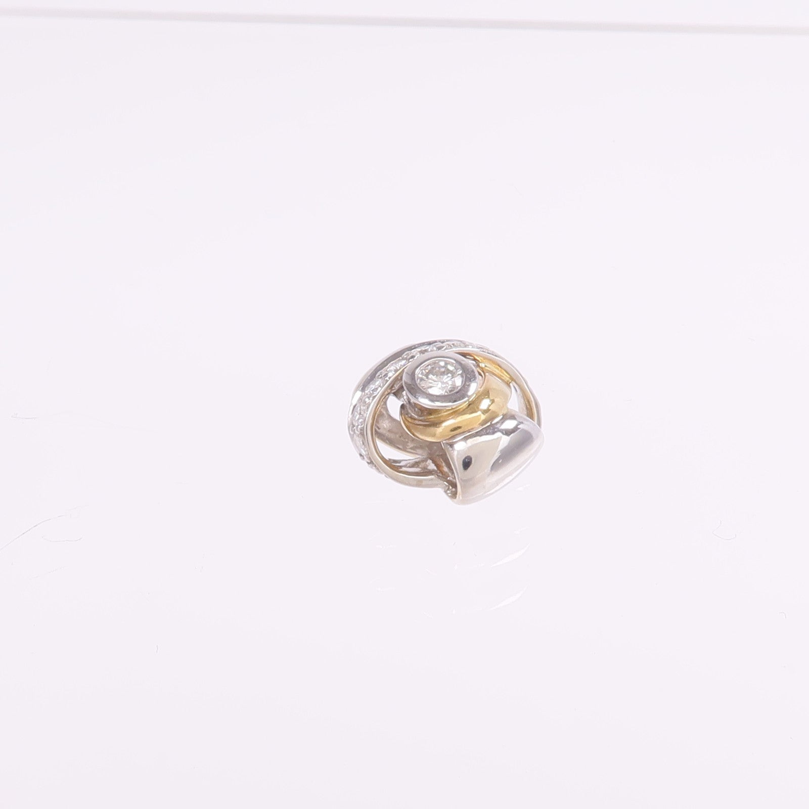 JEWELRY 18K黃金/白金Diamond Pendant Top鑽石吊墜